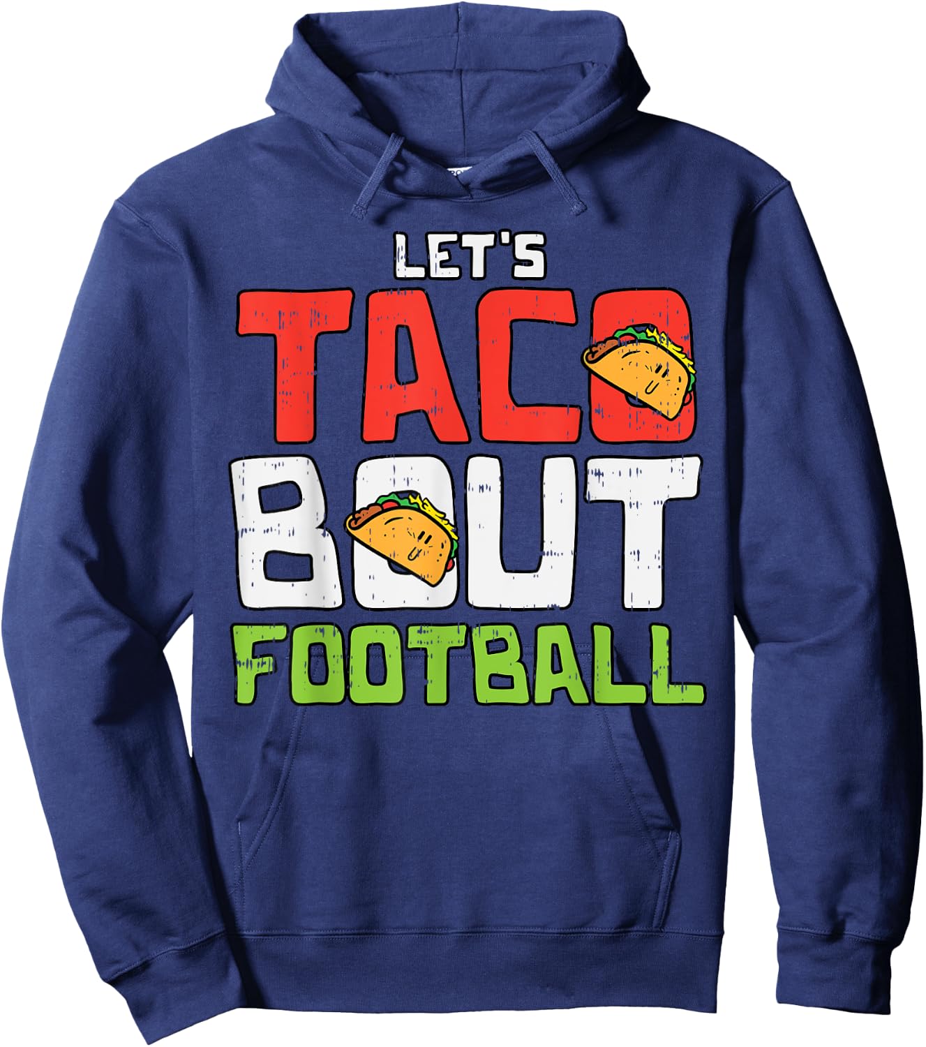Taco Bout Football Soccer Cinco De Mayo Sport Mexican Hoodie - Hoodie | Navy