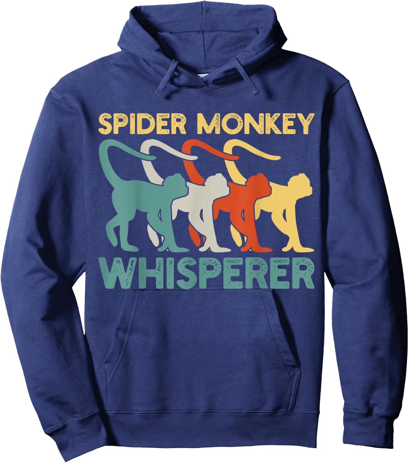 Spider Monkey Retro Vintage Hoodie - Hoodie | Navy
