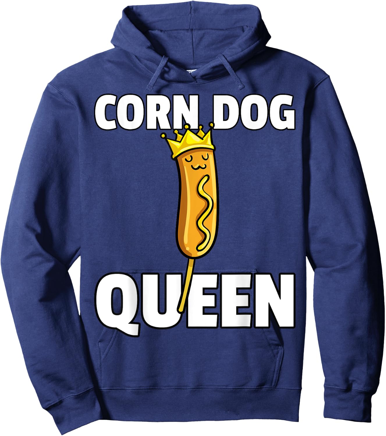 Corn Dog Queen Costume for Youth Hoodie - Hoodie | Navy