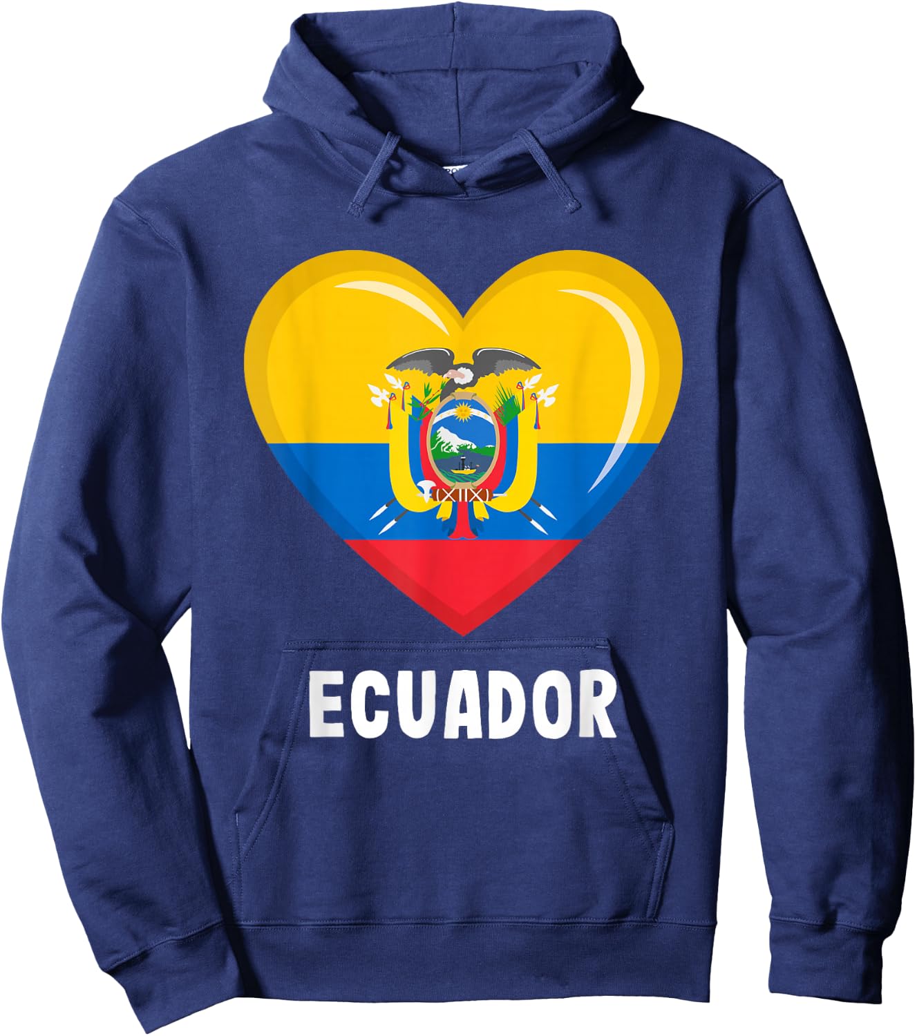 Ecuador Flag Jersey | Ecuadorian Hoodie - Hoodie | Navy
