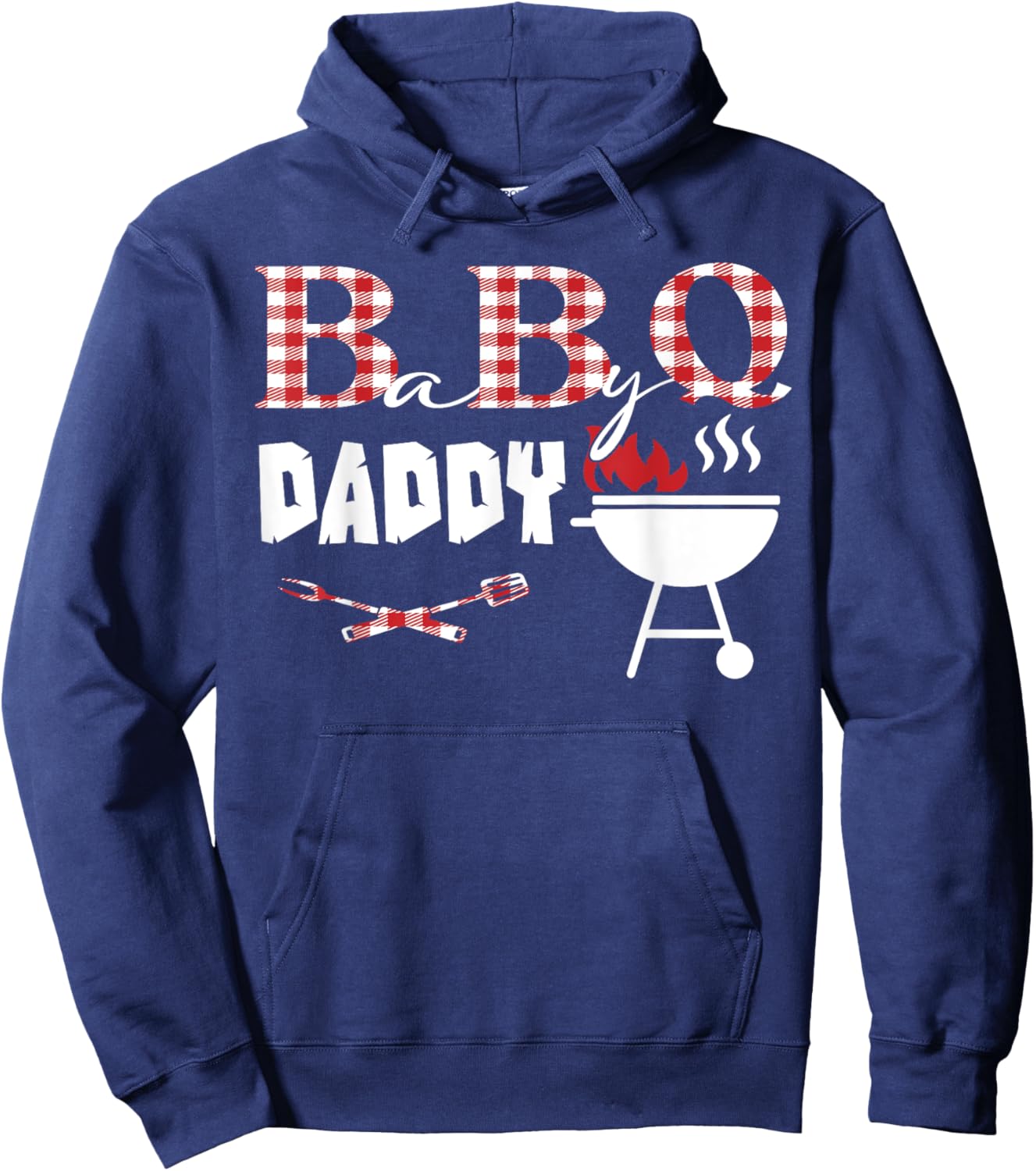 Baby BBQ Daddy Shower Birthday Party Family Matching Hoodie - Hoodie | Navy