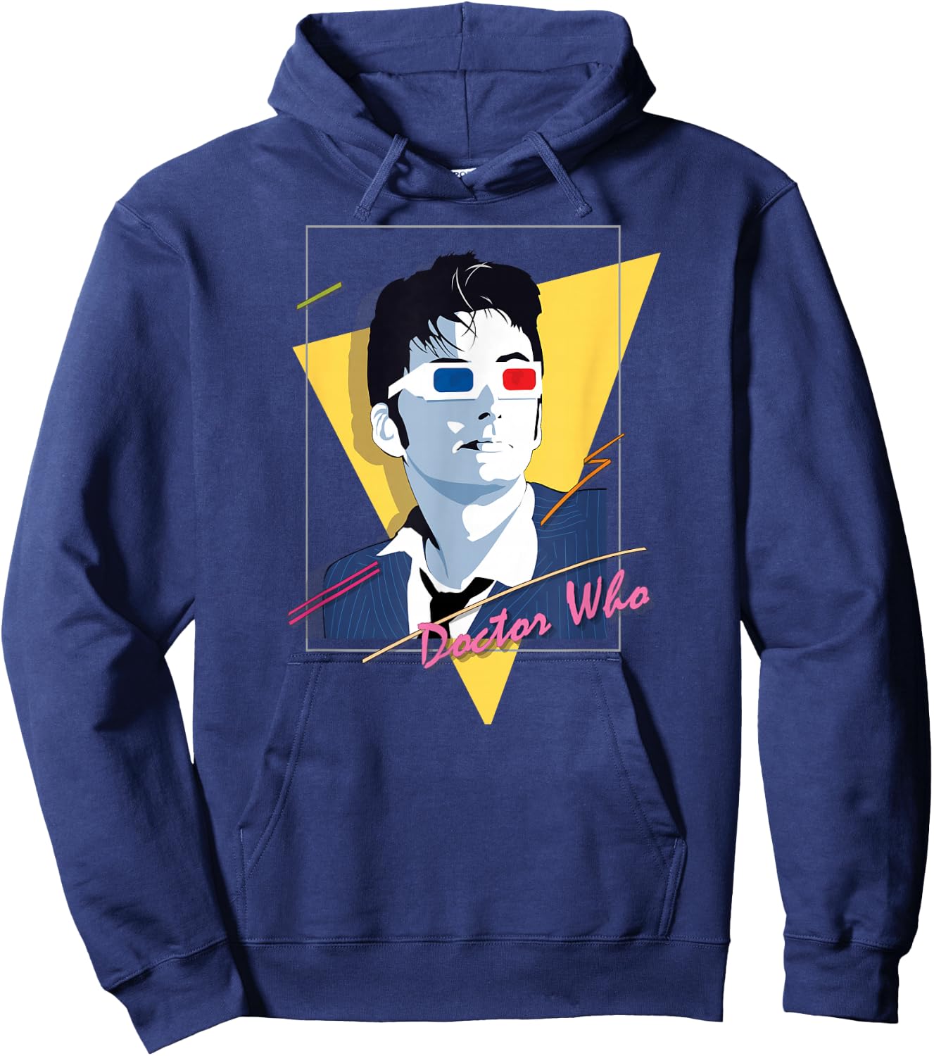 80s Tenant Retro Time Traveler Sci-Fi Fan Hoodie - Hoodie | Navy