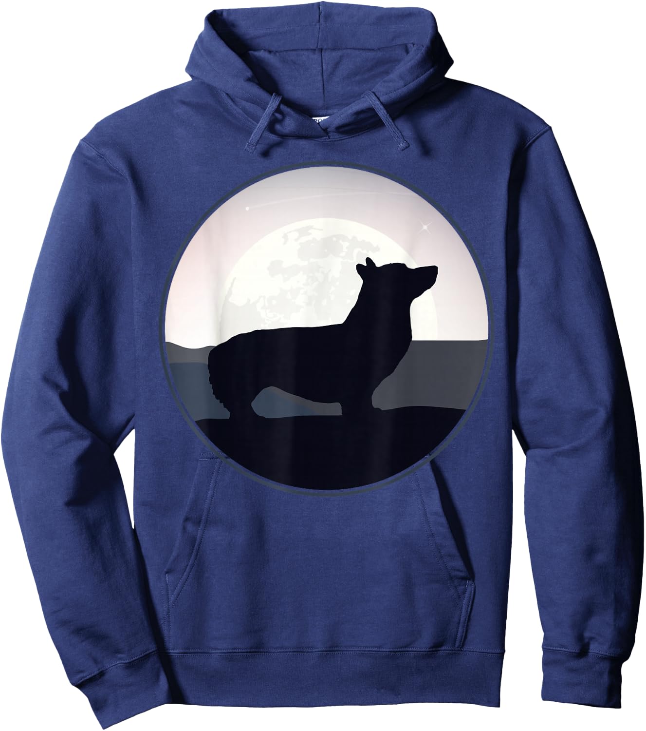 Welsh Corgi Pembroke Welsh Corgi Cardigan Hoodie - Hoodie | Navy