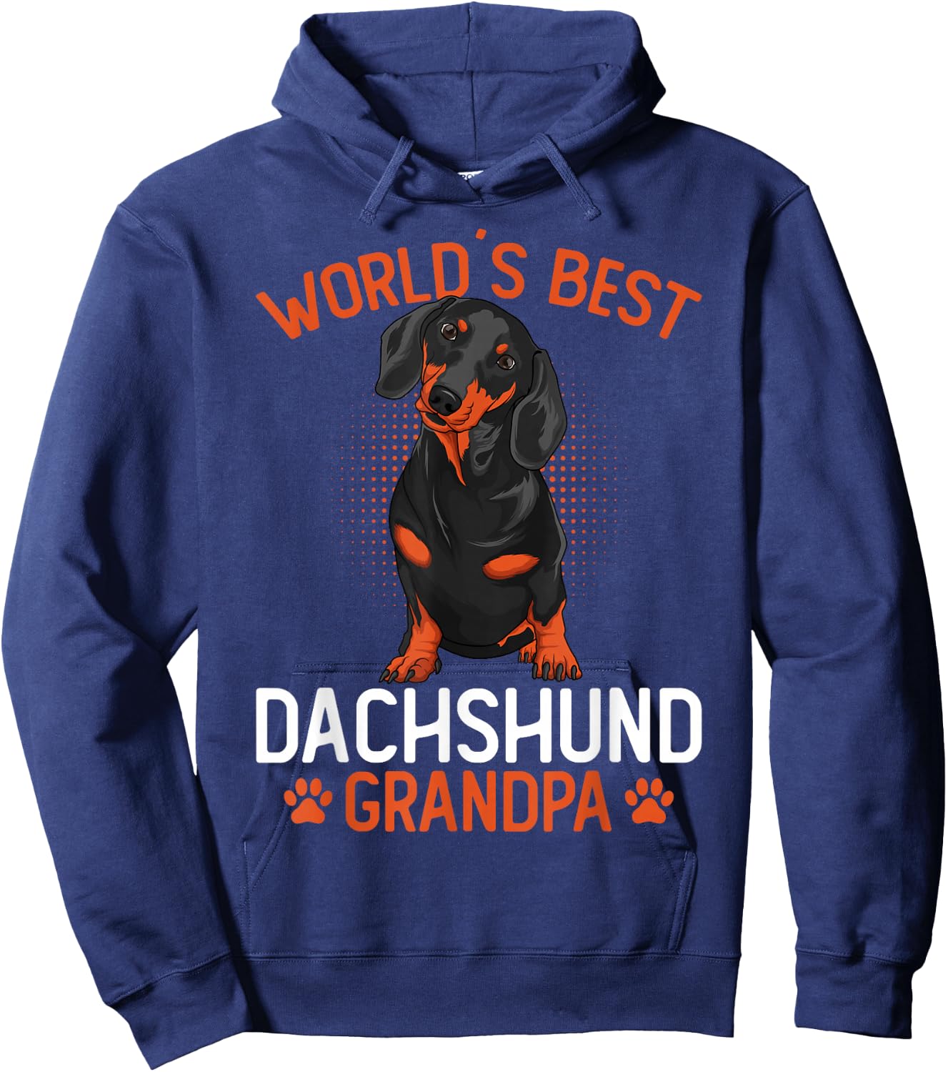 Dachshund Grandpa Funny Weenie Dog Lover Weiner Dog Hoodie - Hoodie | Navy