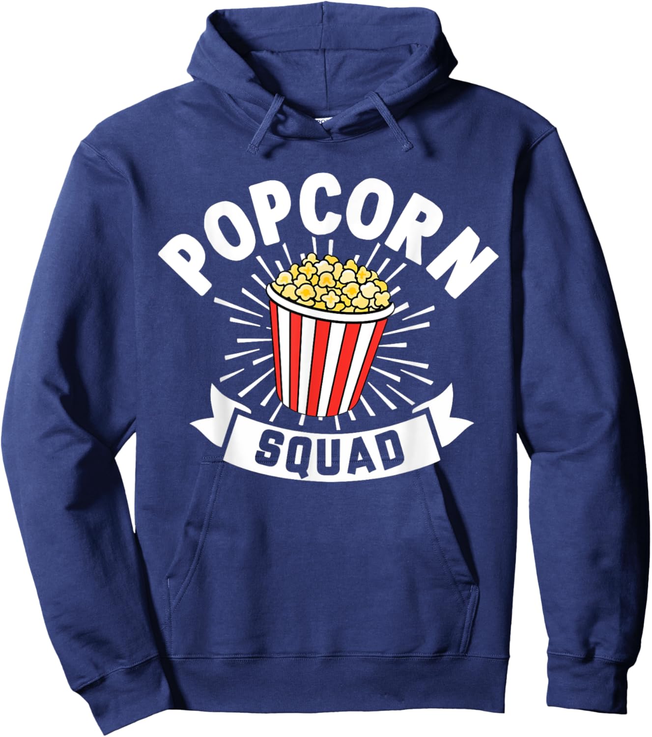 Popcorn Squad Funny Matching For Girls Cinema Movie Night Hoodie - Hoodie | Navy