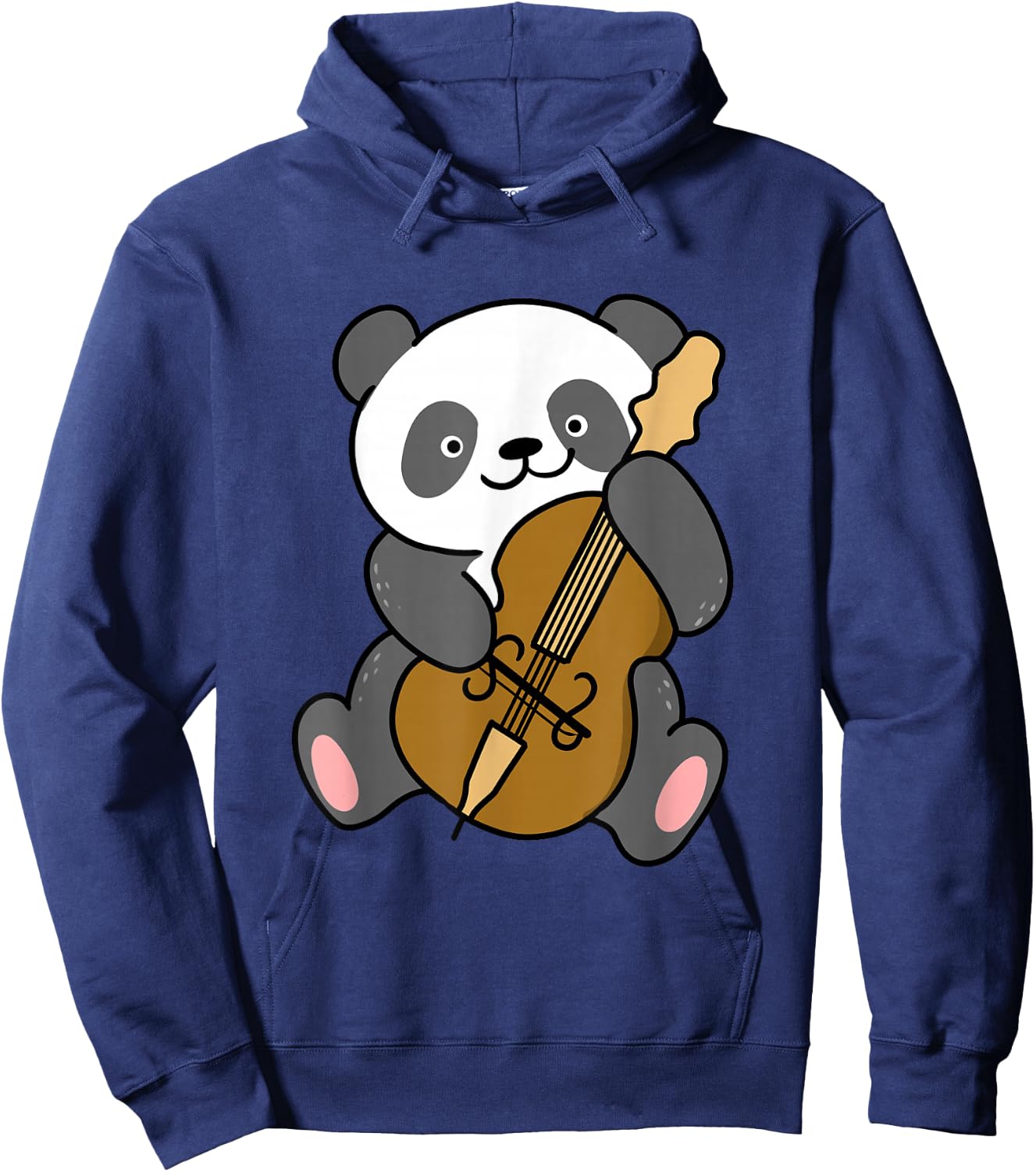 Panda Playing Cello Hoodie - Hoodie | Navy