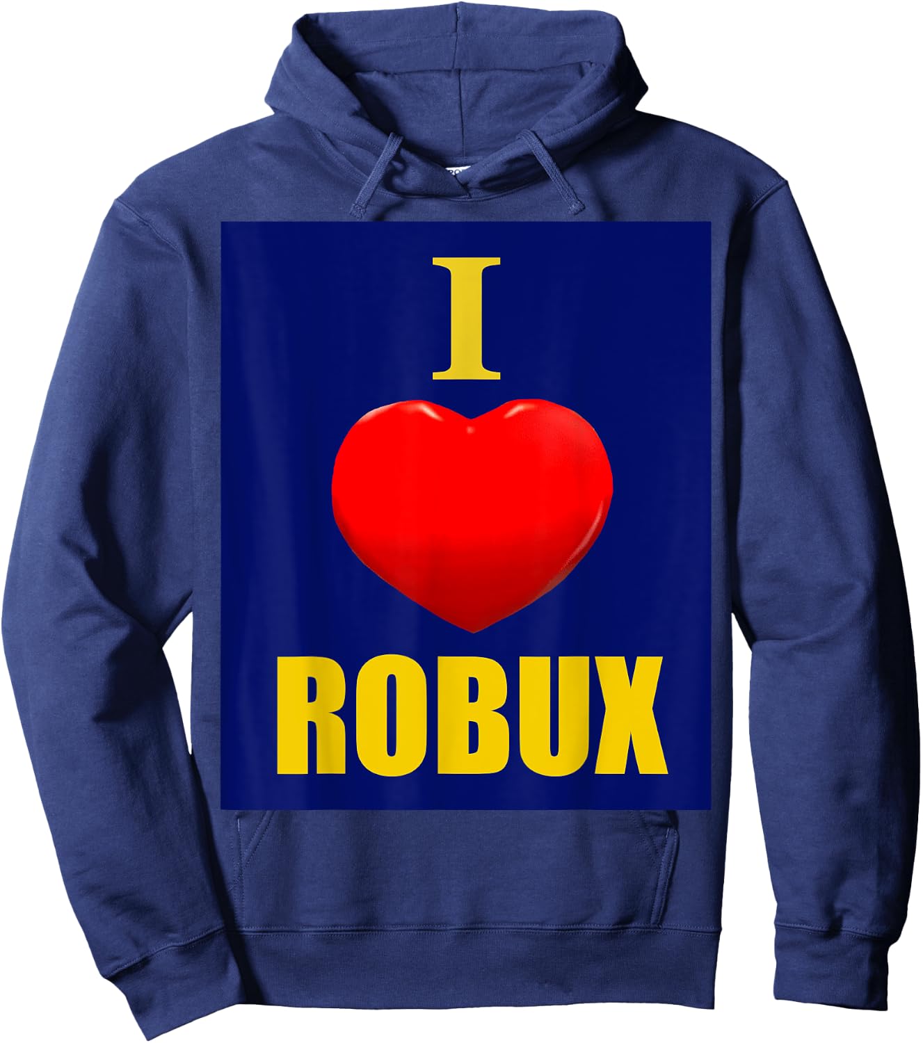 Cute Heart with I Love ROBUX for boy & Girl pc Video Gamers Hoodie - Hoodie | Navy
