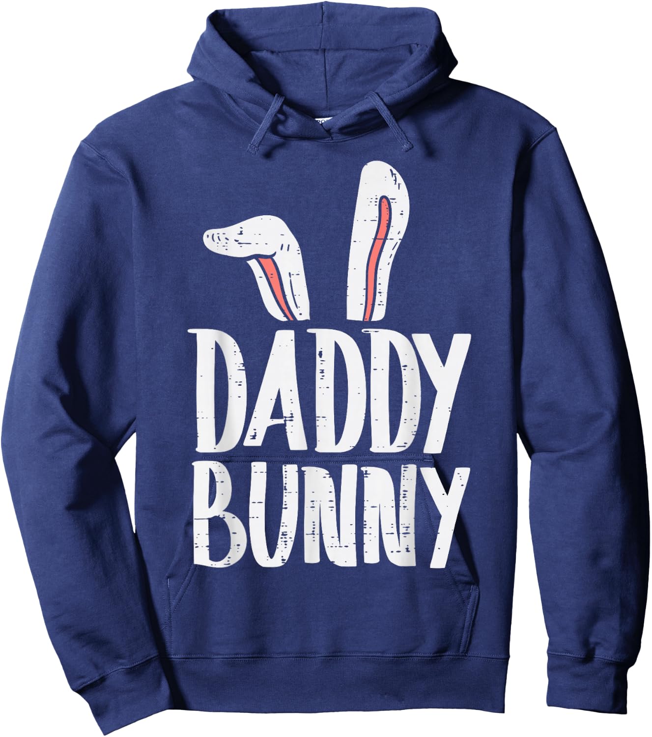 Daddy Bunny Ears Easter Family Matching Dad Father Papa Men Hoodie - Hoodie | Navy