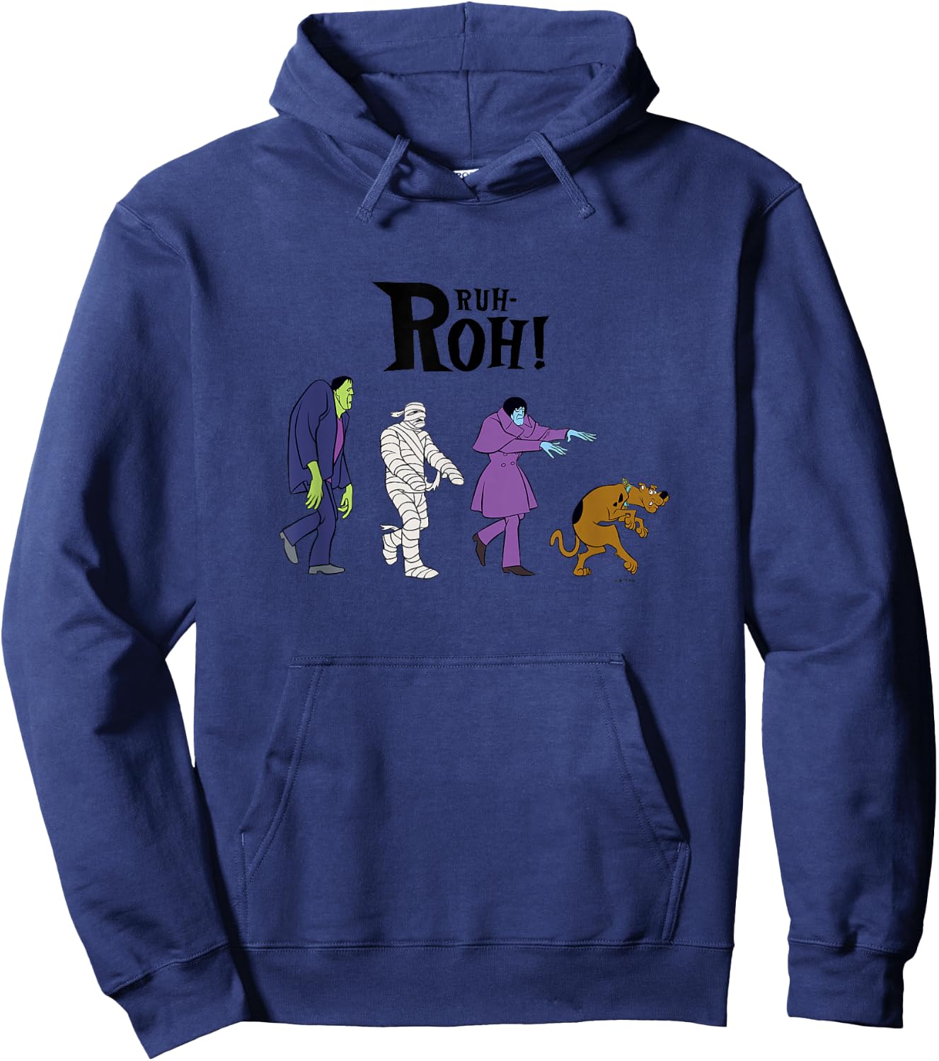 Scooby-Doo Halloween Vintage Spooky Monster Creep Ruh-Roh! Hoodie - Hoodie | Navy