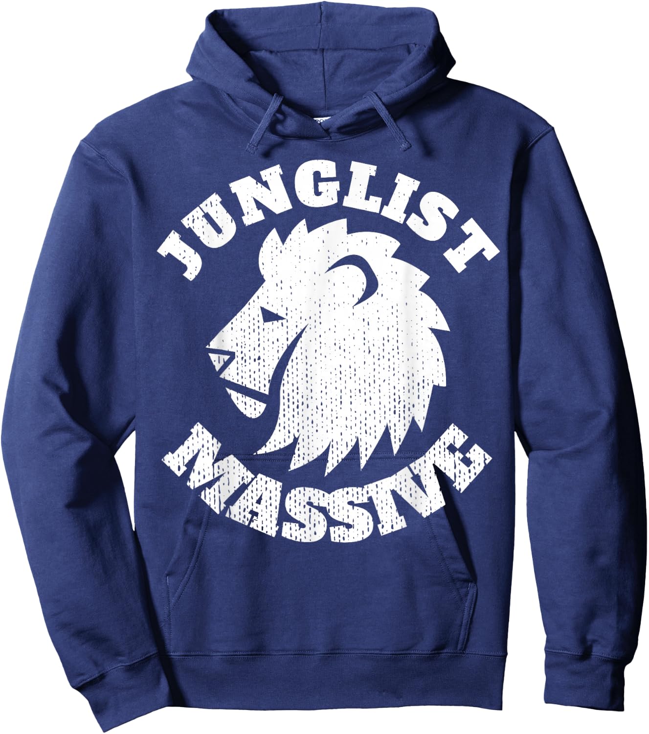 Junglist Music DnB EDM Drum N Bass Lion Hoodie - Hoodie | Navy