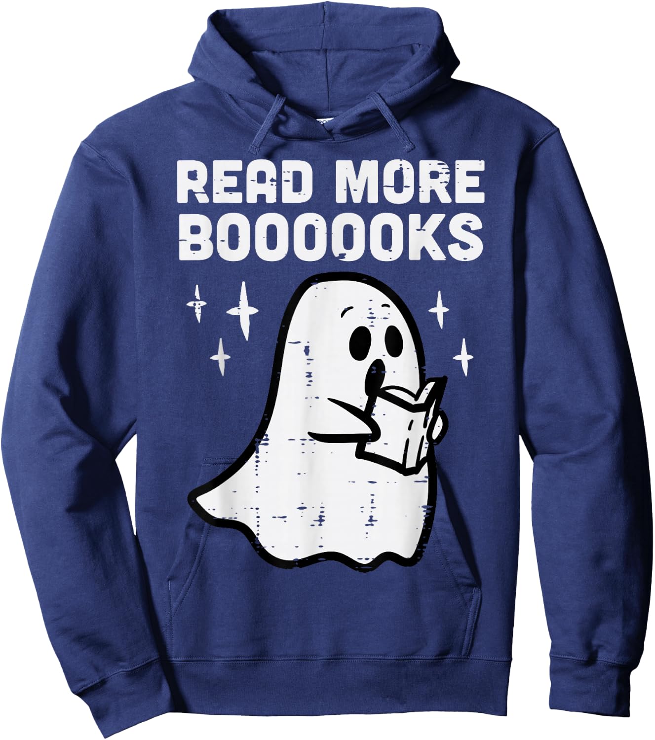 Halloween Ghost Read More Books Funny Costume Men Women Kids Hoodie - Hoodie | Navy