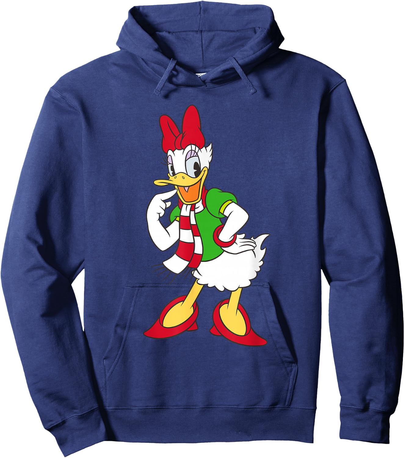Disney Daisy Duck Red and Green Holiday Hoodie - Hoodie | Navy
