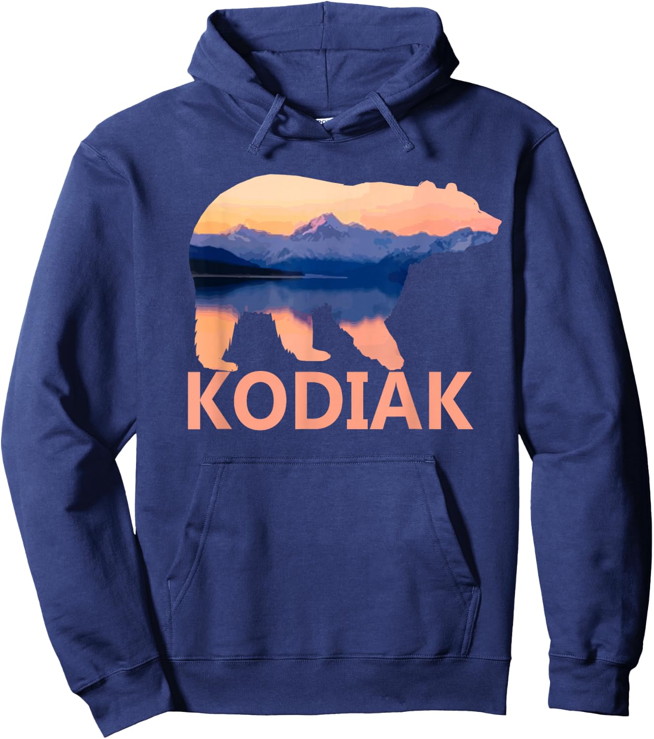 Kodiak Alaska Bear Nature Camping Outdoor Souvenir Gift Hoodie - Hoodie | Navy