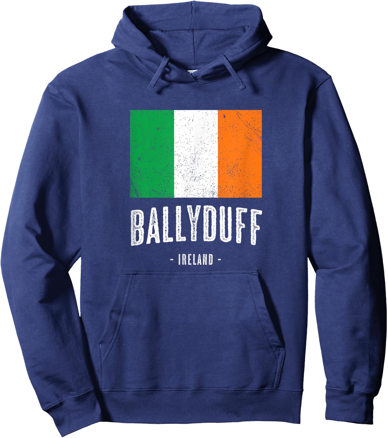 City of BALLYDUFF Ireland | Men Women Kid - Irish Flag Merch Hoodie - Hoodie | Navy