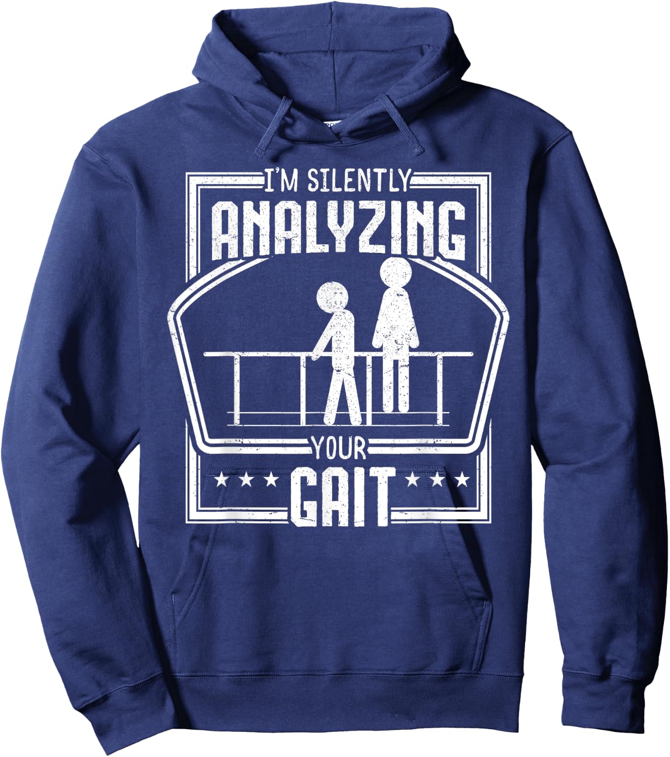 Physical Therapy Gait Analyzing Physiotherapy Therapist Gift Hoodie - Hoodie | Navy