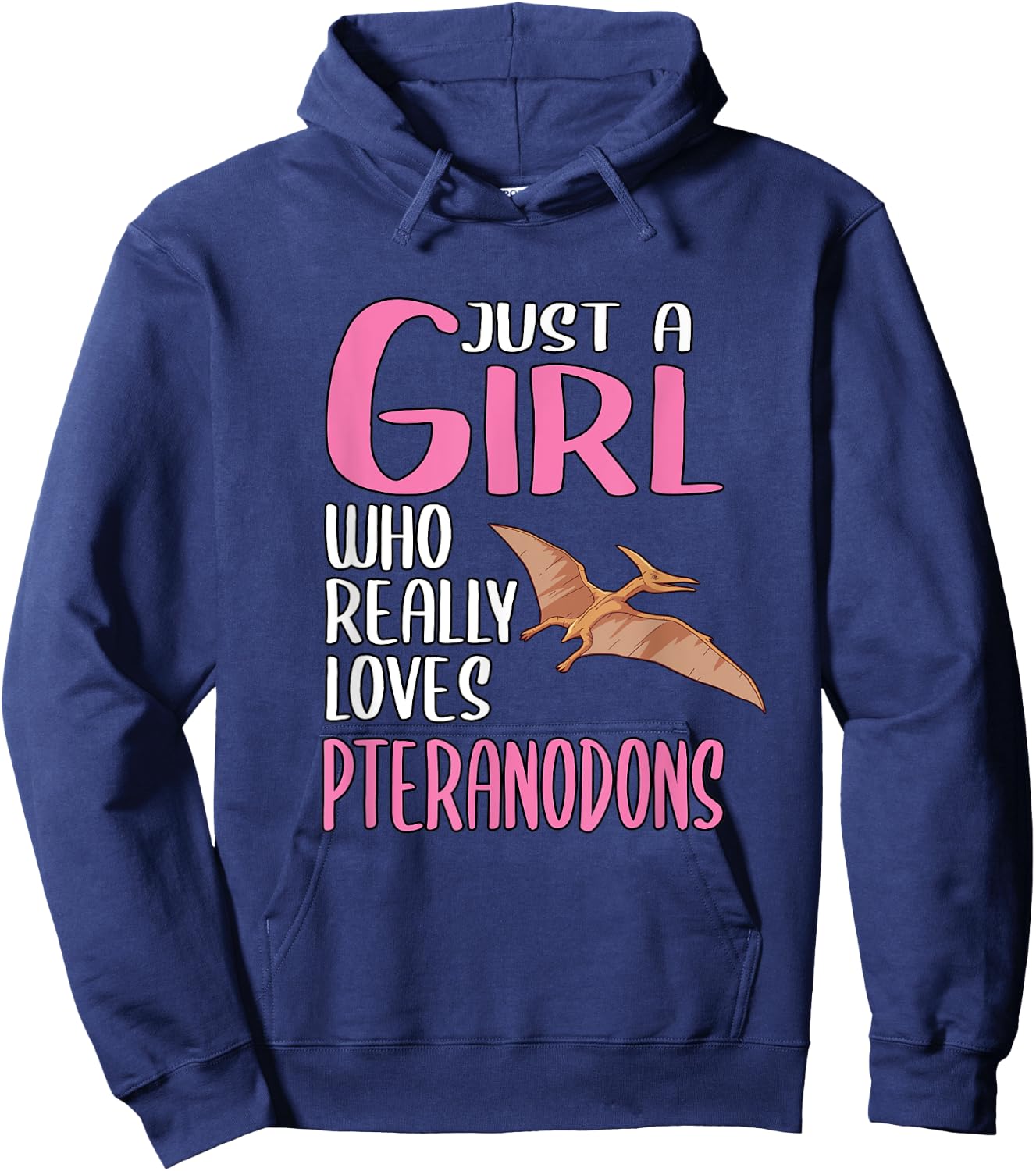 Dinosaurs Just A Girl Who Really Loves Pteranodons Hoodie - Hoodie | Navy