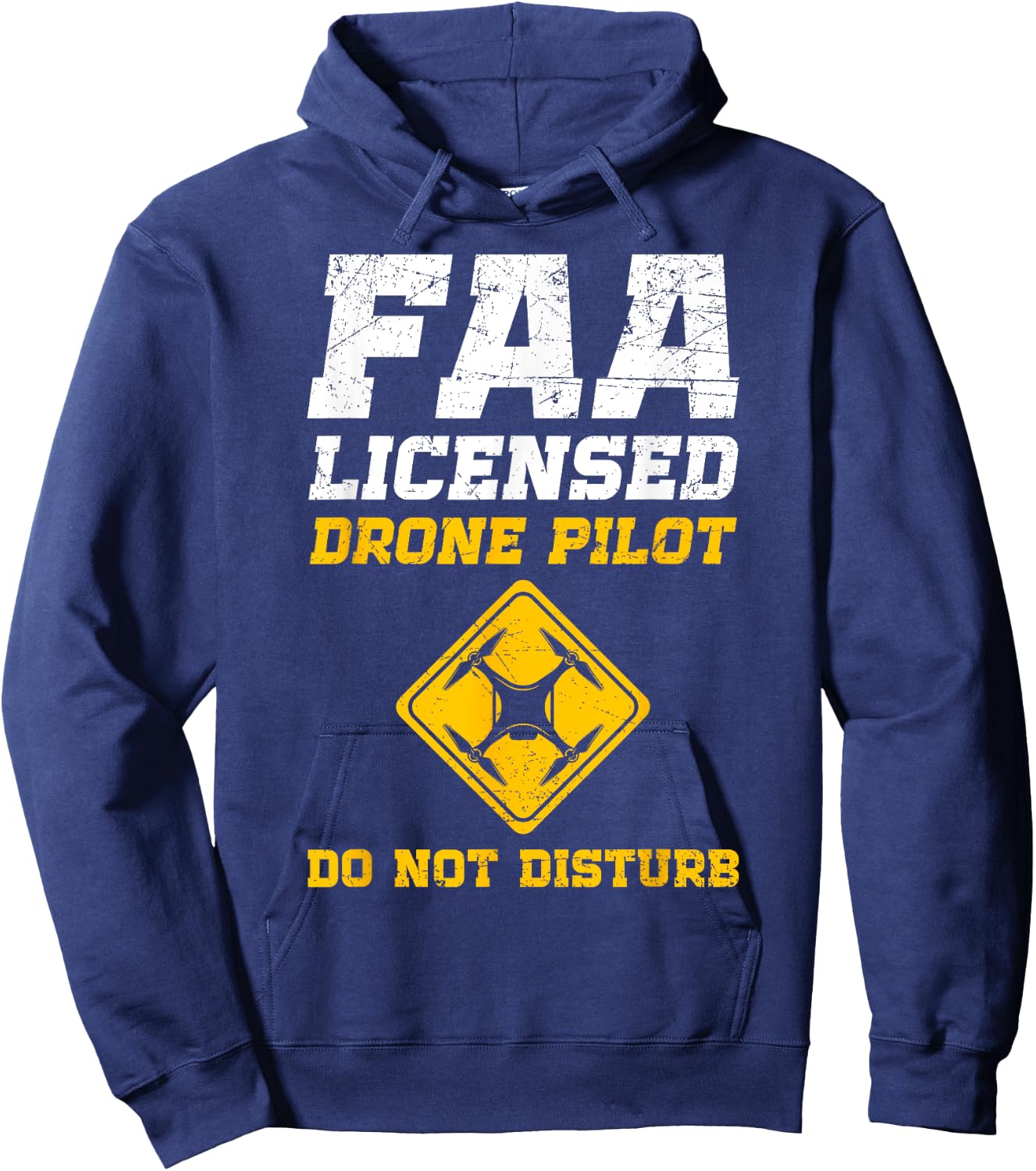 FAA Licensed Drone Pilot Hoodie - Hoodie | Navy