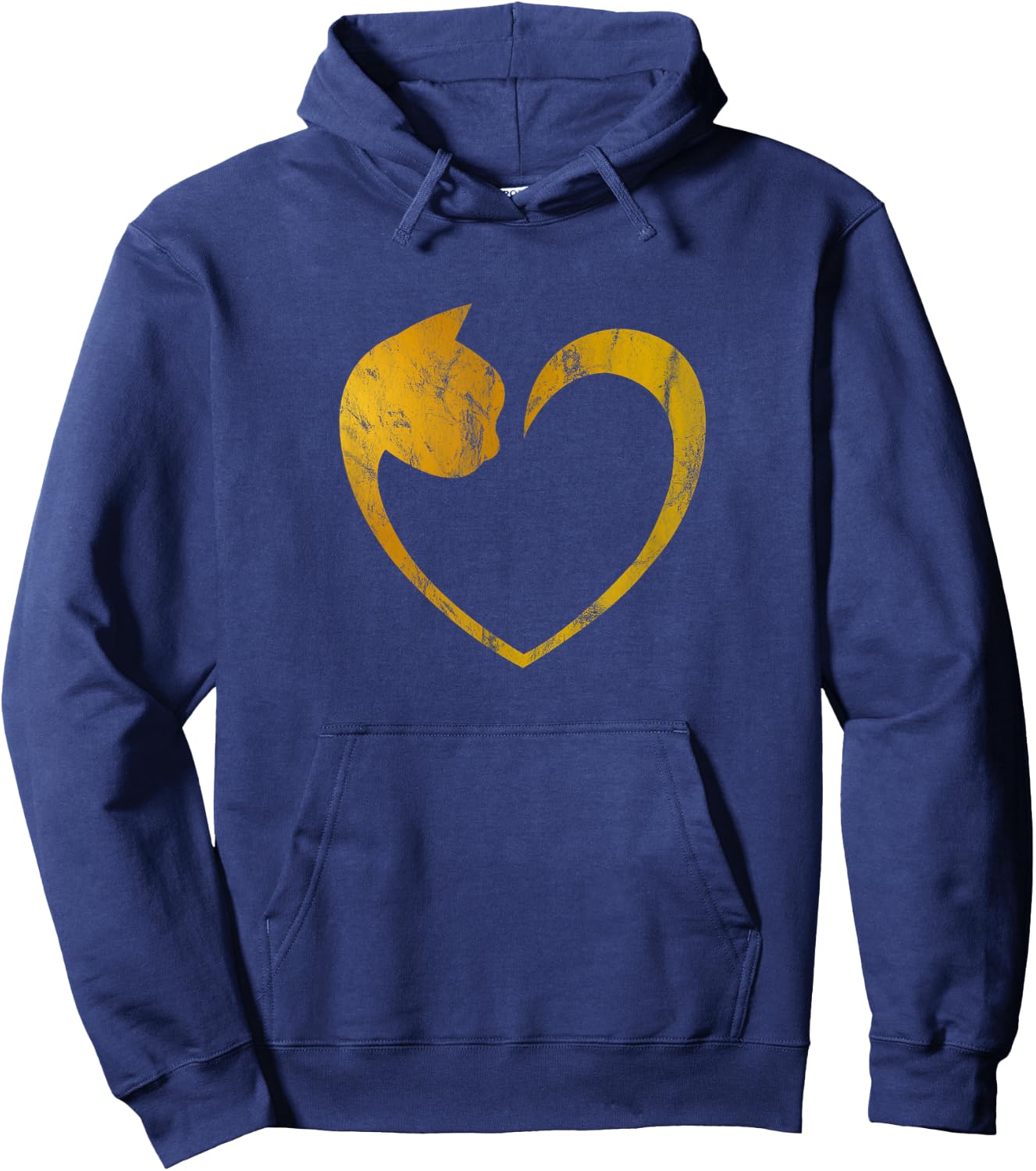 I Love Cats Cat Heart Shaped Cat Lover Gift Hoodie - Hoodie | Navy