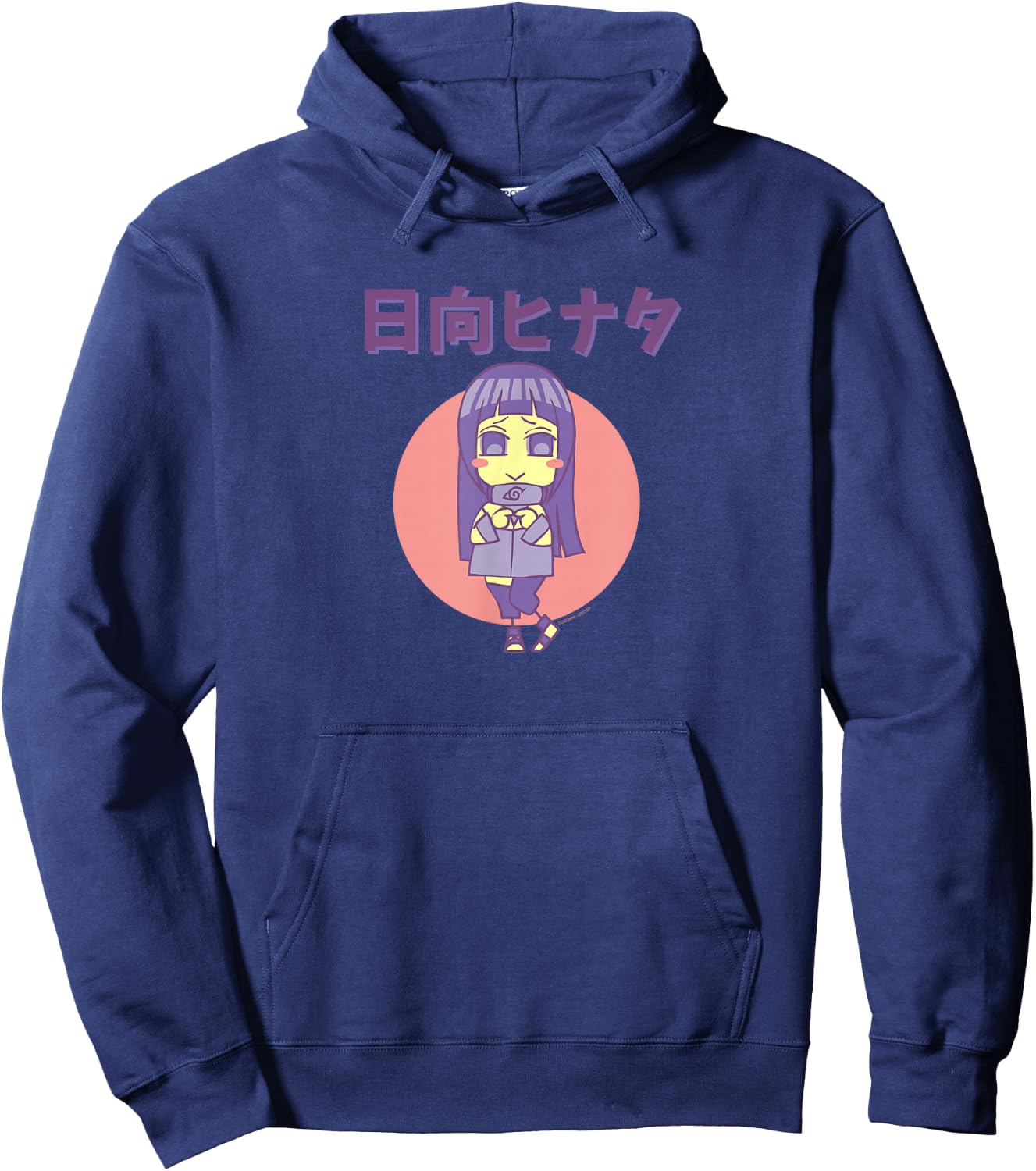 Naruto Shippuden Chibi Hinata Anime Hoodie - Hoodie | Navy