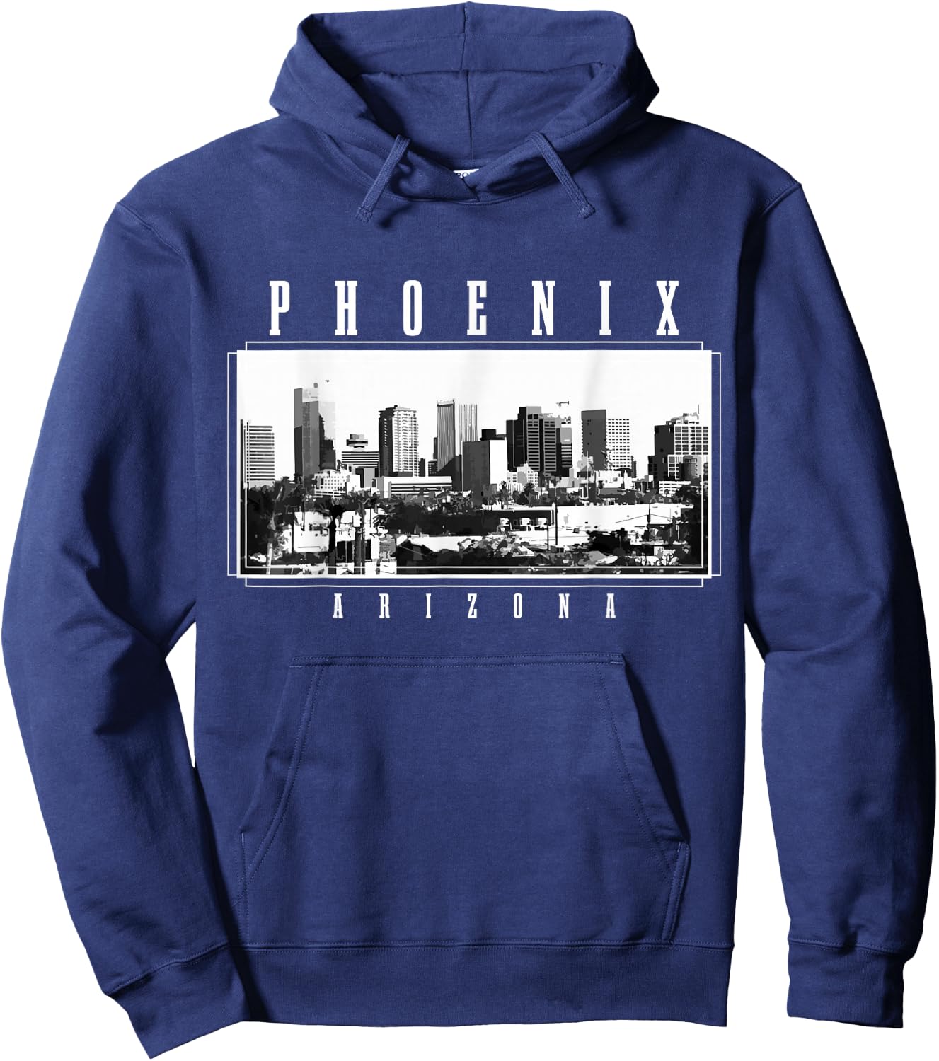 Phoenix Skyline Arizona Vintage USA America Souvenir Hoodie - Hoodie | Navy