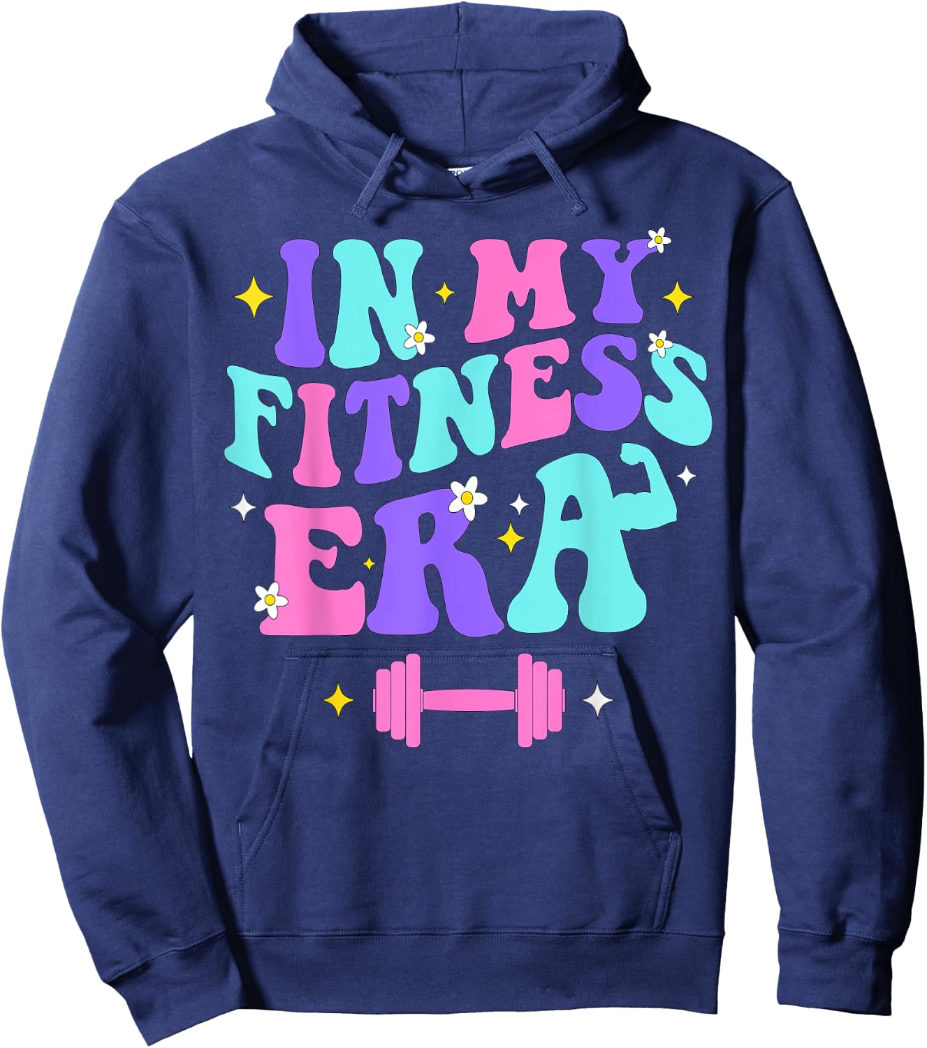 In My Fitness Era Workout Sport Motivation Lifting Gym Hoodie - Hoodie | Navy