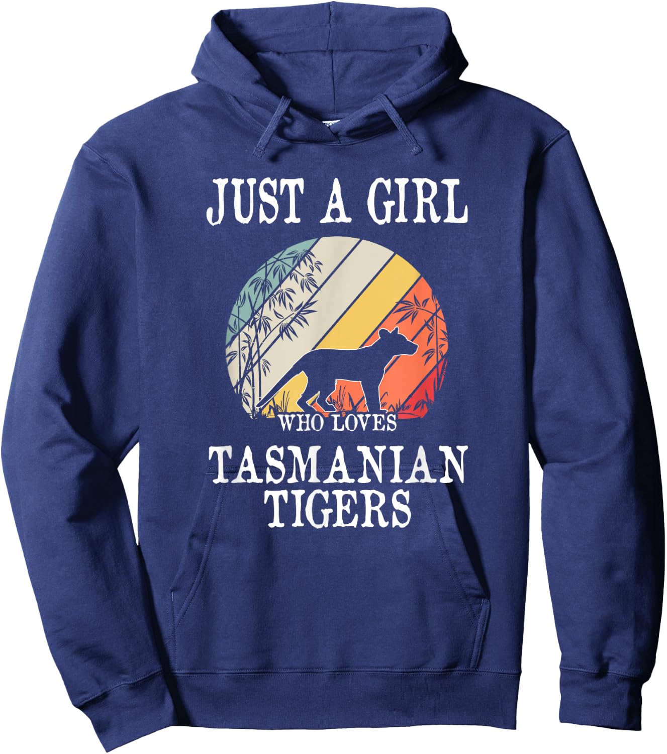 Just A Girl Who Loves Tasmanian Tigers Hoodie - Hoodie | Navy