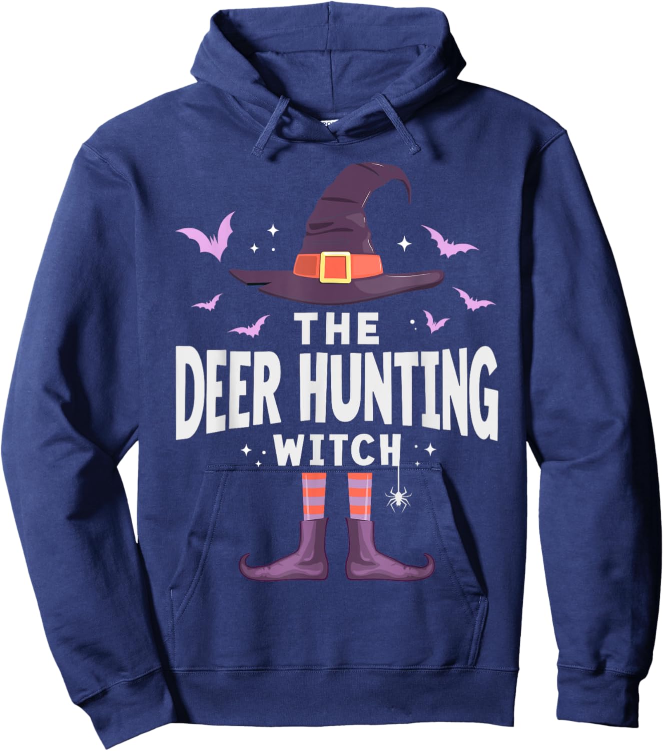 Deer Hunting Halloween Witch Matching Costume Hoodie - Hoodie | Navy