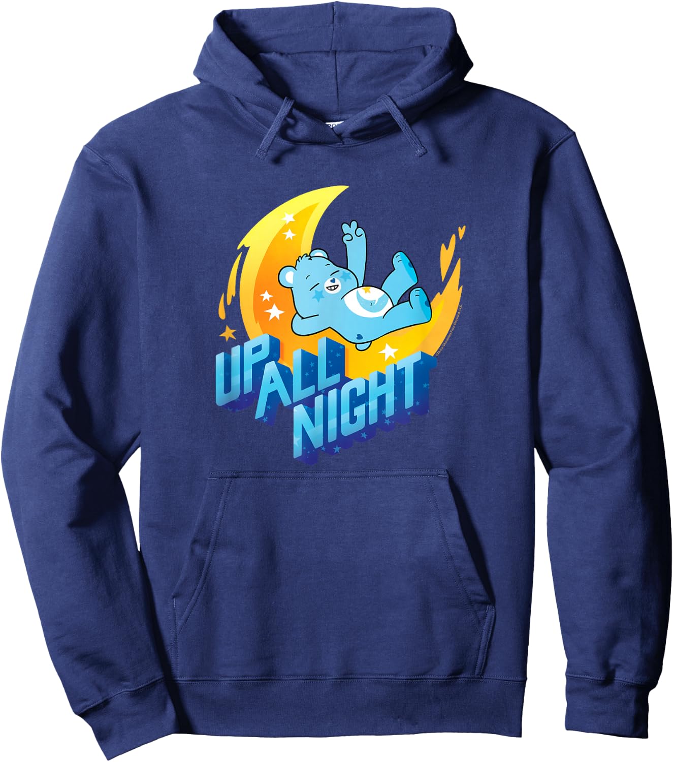 Care Bears Up All Night Bedtime Bear Cute Cartoon Hoodie - Hoodie | Navy