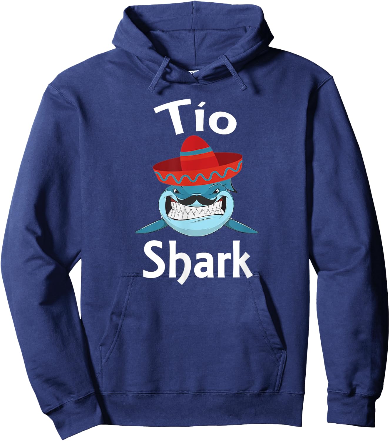Funny Spanish Tio Shark Gifts For Uncle Hoodie - Hoodie | Navy