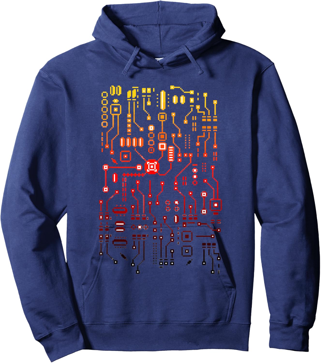Engineer Computer Circuit Board Engineering CPU Binary Hoodie - Hoodie | Navy