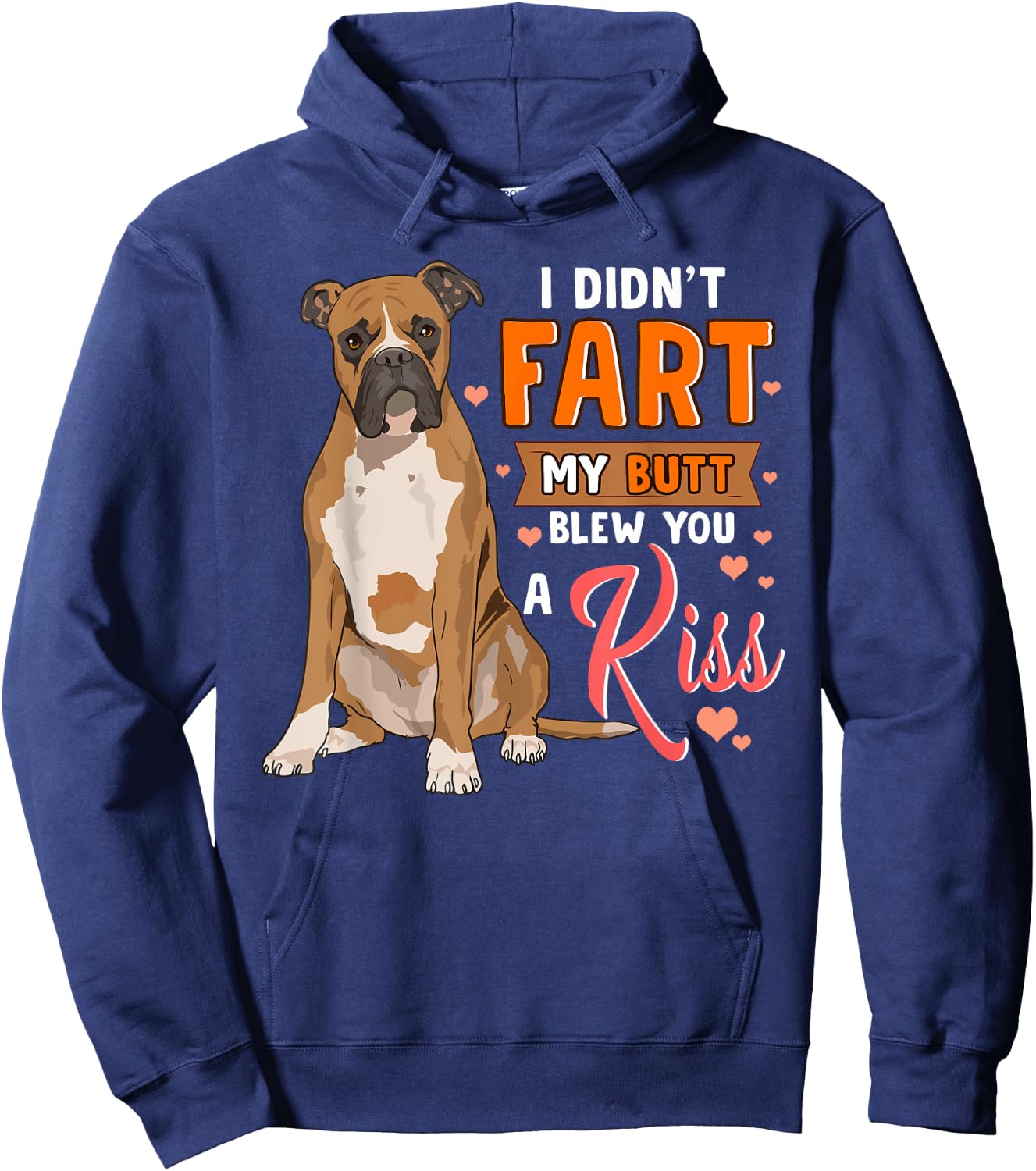 Funny Boxer Dog Shirts Men Women Boxer Mom Boxer Dad Gifts Hoodie - Hoodie | Navy