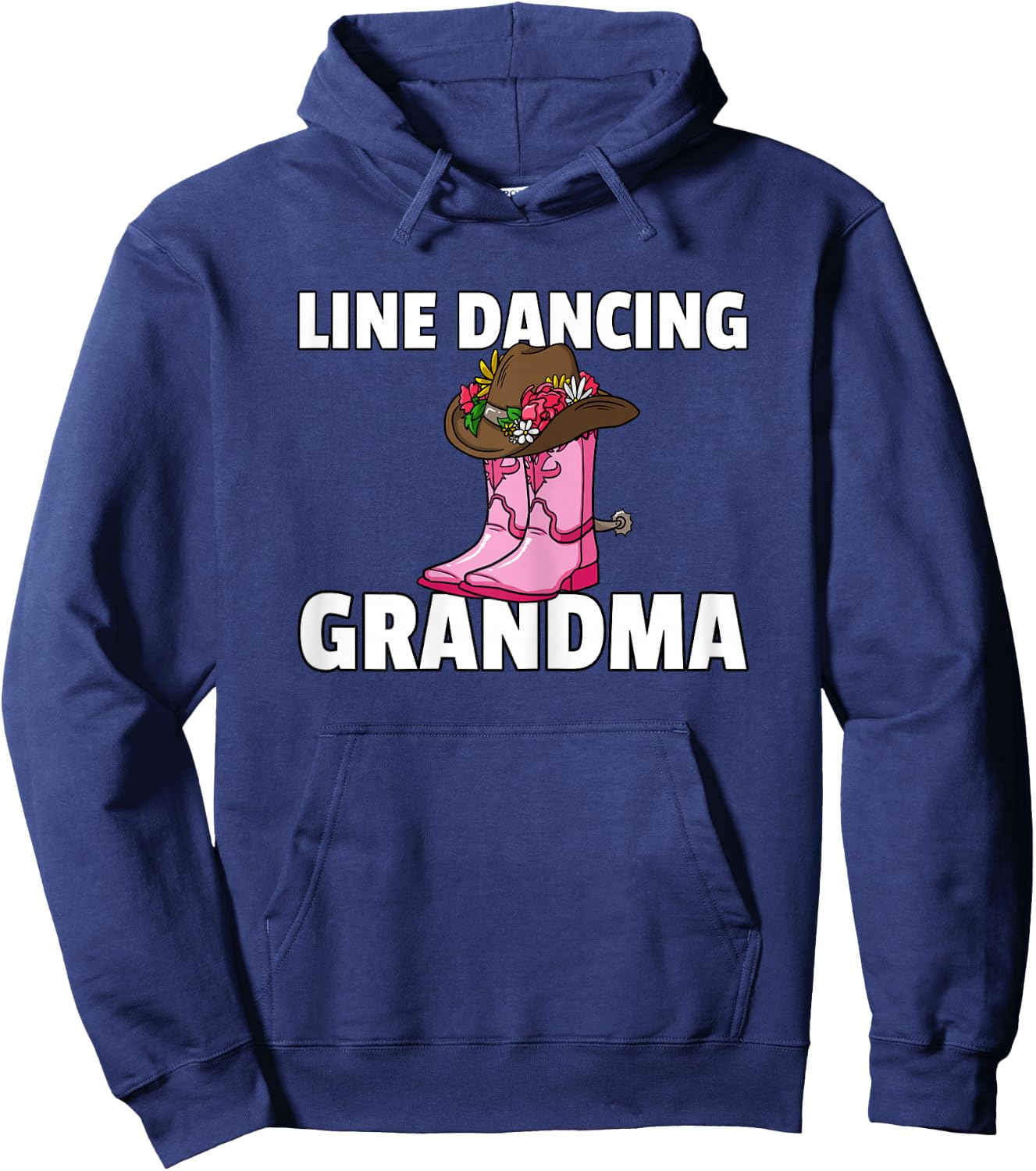 Line Dance Grandma Country Music Dancing Dancer Hoodie - Hoodie | Navy
