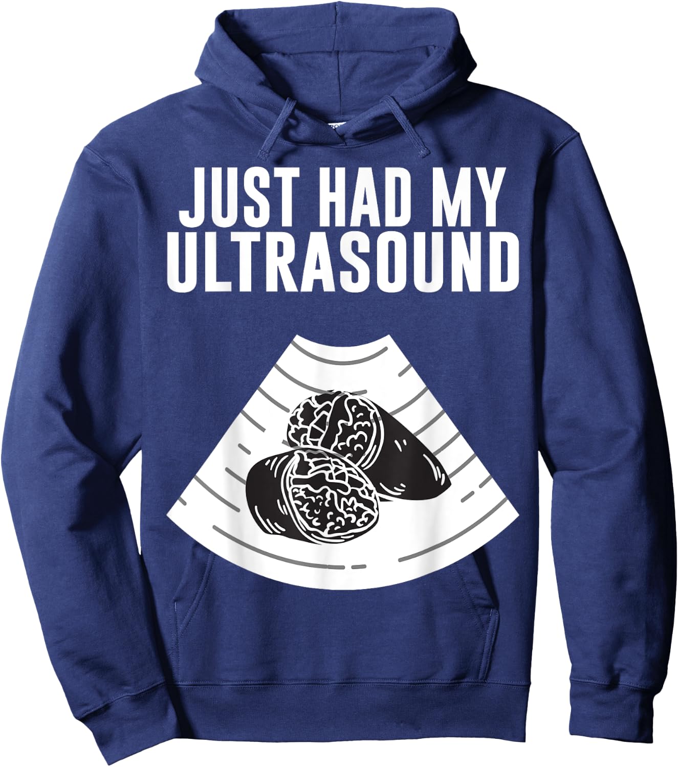 Fat Belly Costume Mexican Food Burrito Had My Ultrasound Hoodie - Hoodie | Navy
