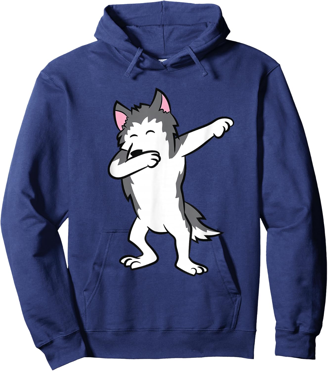 Cute Dabbing Husky Dog Love Huskies Kids Husky Hoodie - Hoodie | Navy