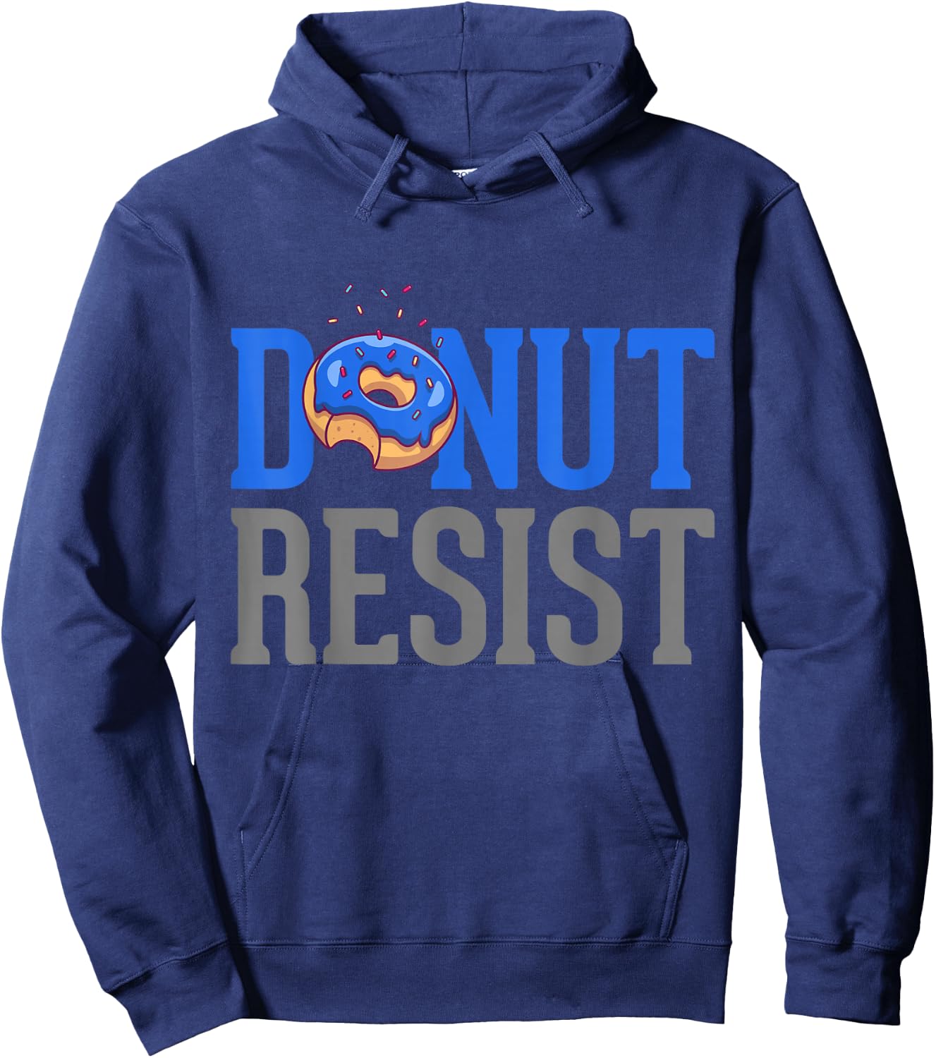 Police Officer Shirt Thin Blue Line Funny Donut Resist Hoodie - Hoodie | Navy