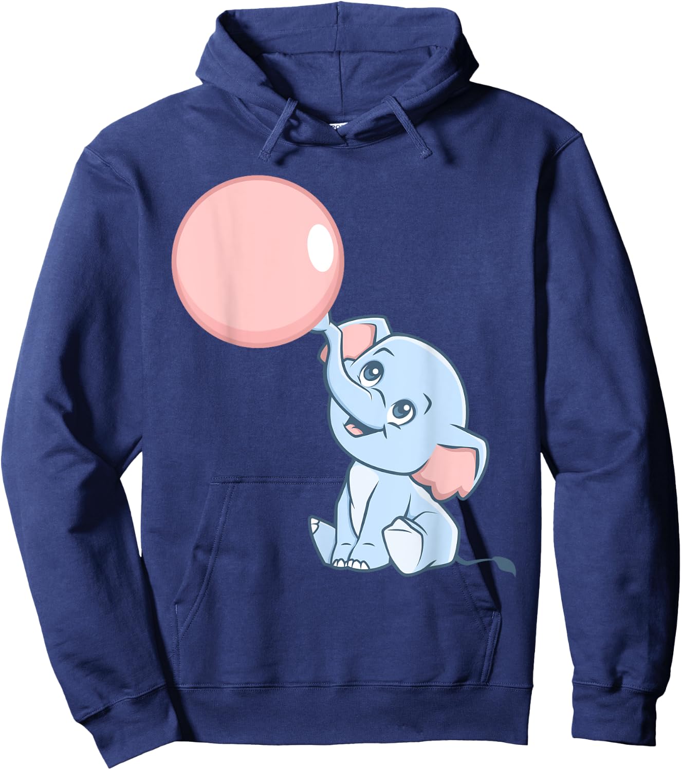 Baby Elephant Pink Bubblegum Baby Shower Gender Reveal Party Hoodie - Hoodie | Navy