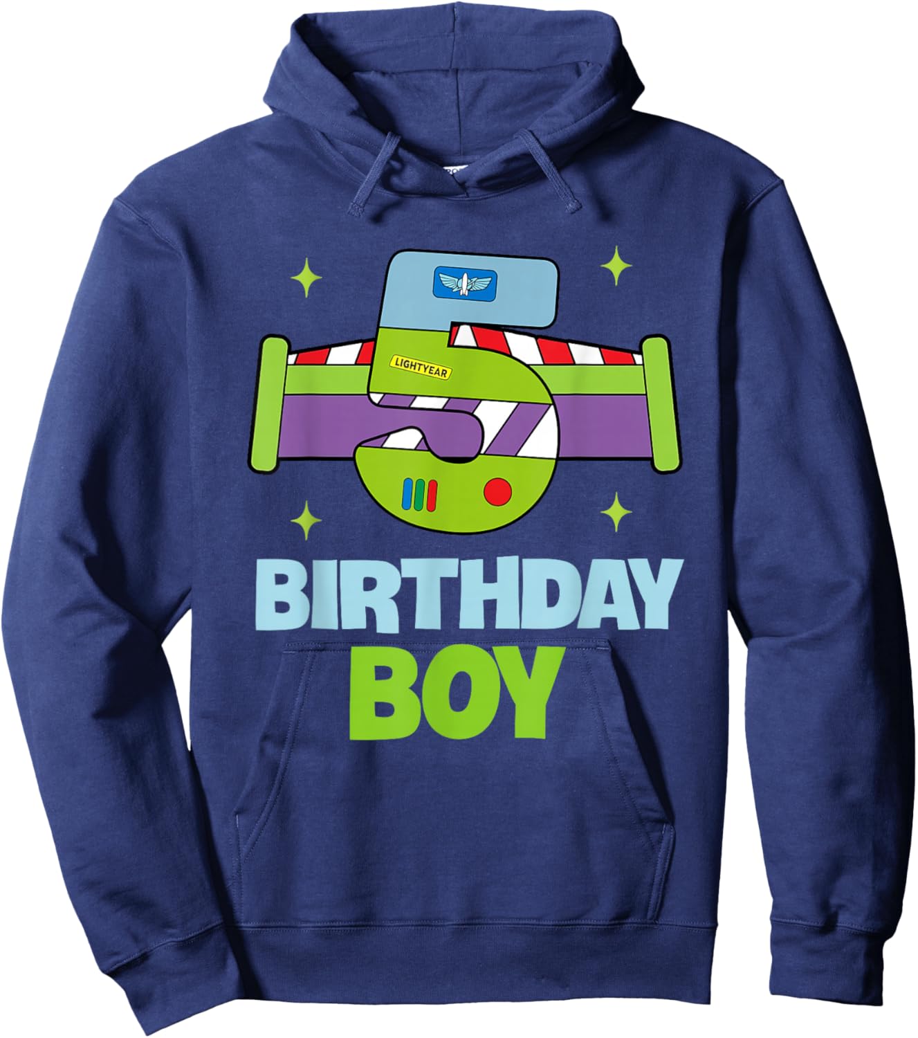 5th Birthday Boy Toy Lover Funny 5 Year Old Story Bday Party Hoodie - Hoodie | Navy