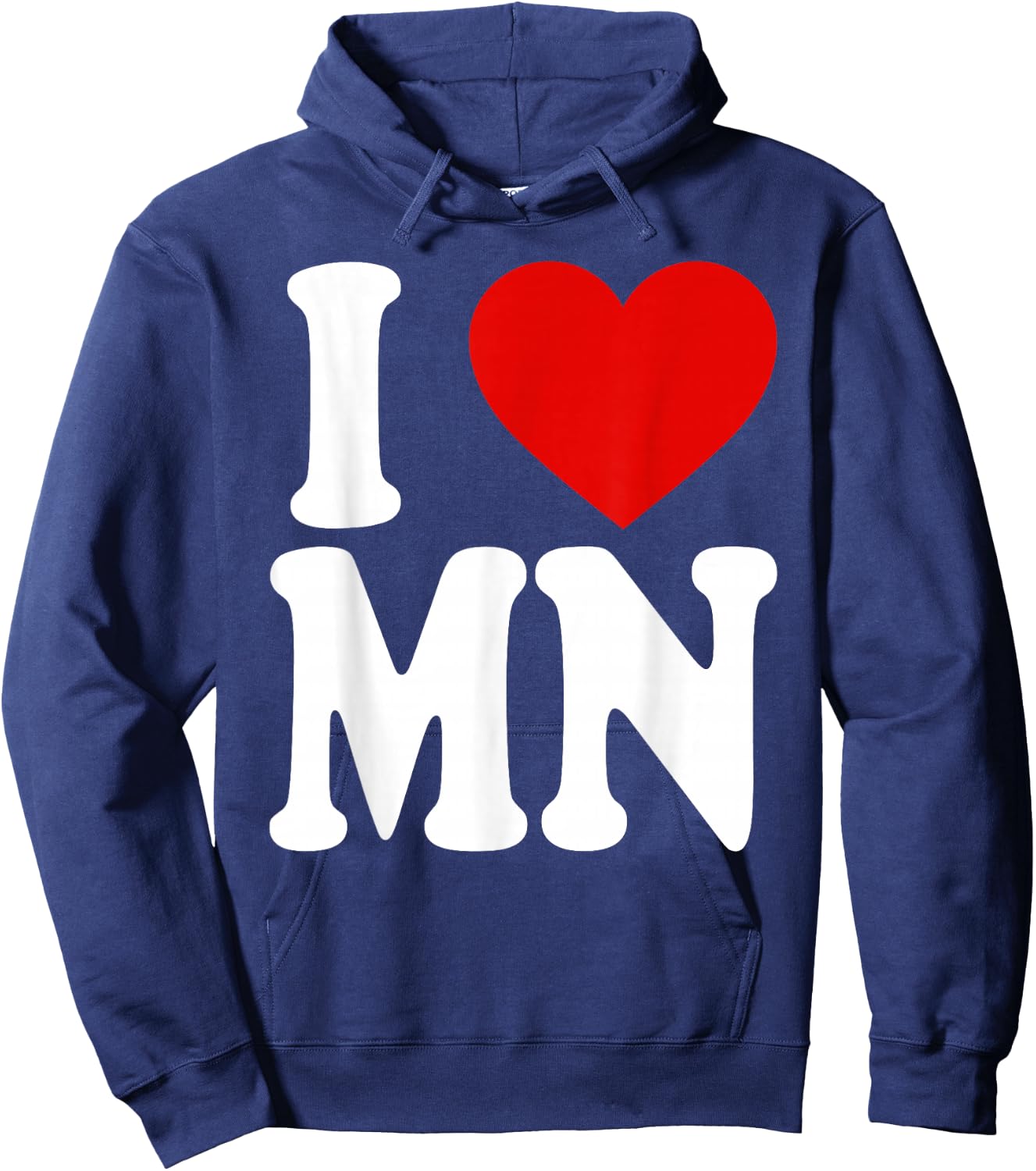 I HEART LOVE MN Minnesota Hoodie - Hoodie | Navy