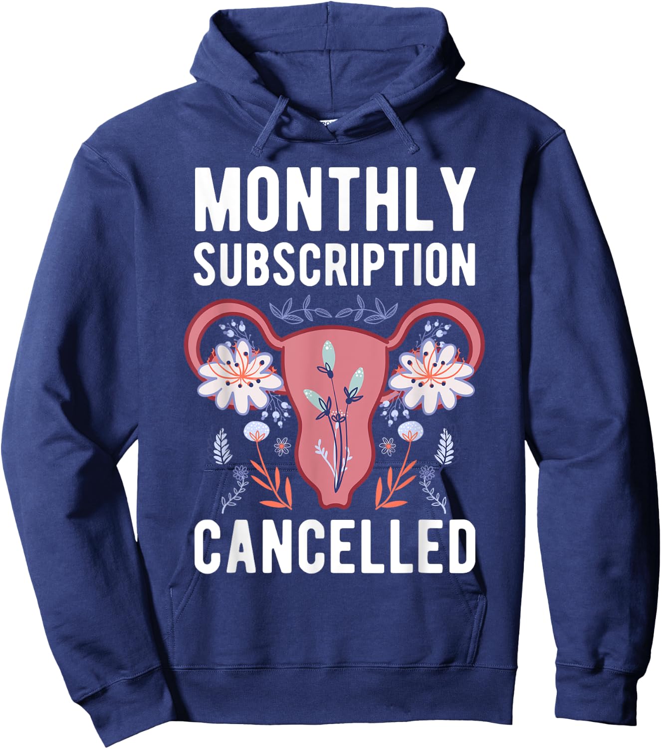 Hysterectomy Uterus Survivor Cervix Surgery Supracervical Hoodie - Hoodie | Navy