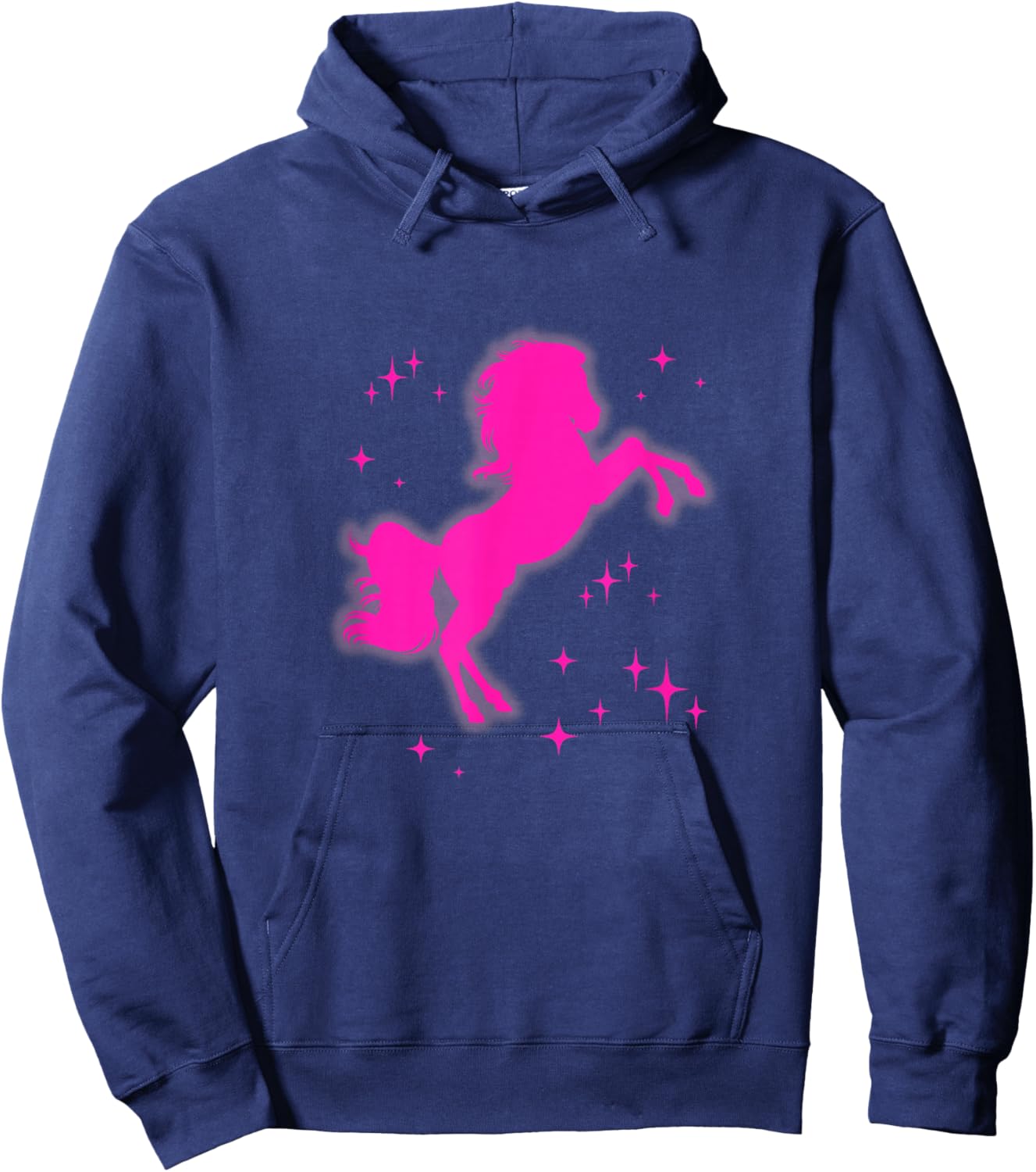 Pony and Heels Lover Pink Girls Clubs Disco Birthday Cowgirl Hoodie - Hoodie | Navy