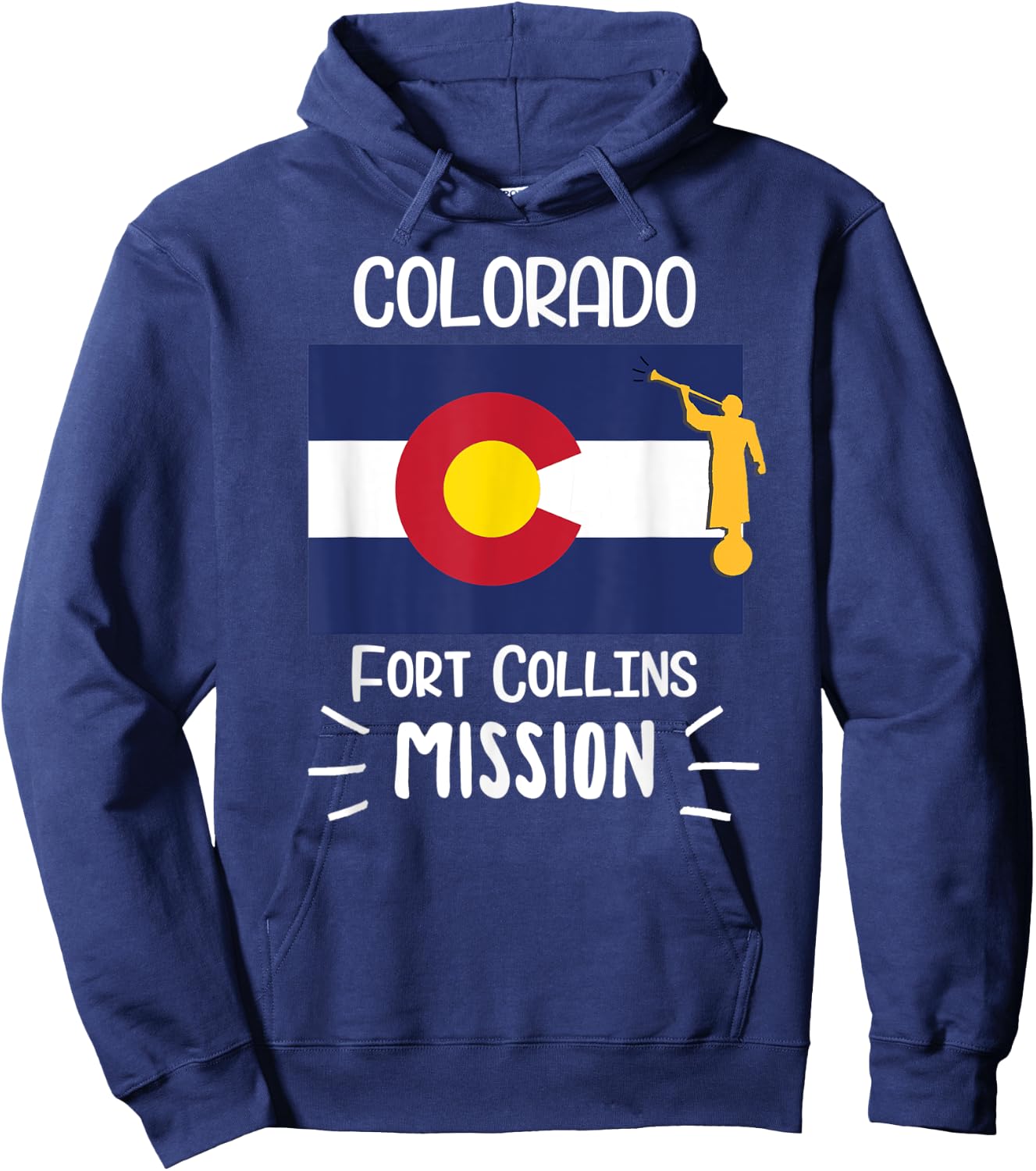 Colorado Fort Collins Mormon LDS Mission Missionary Gift Hoodie - Hoodie | Navy