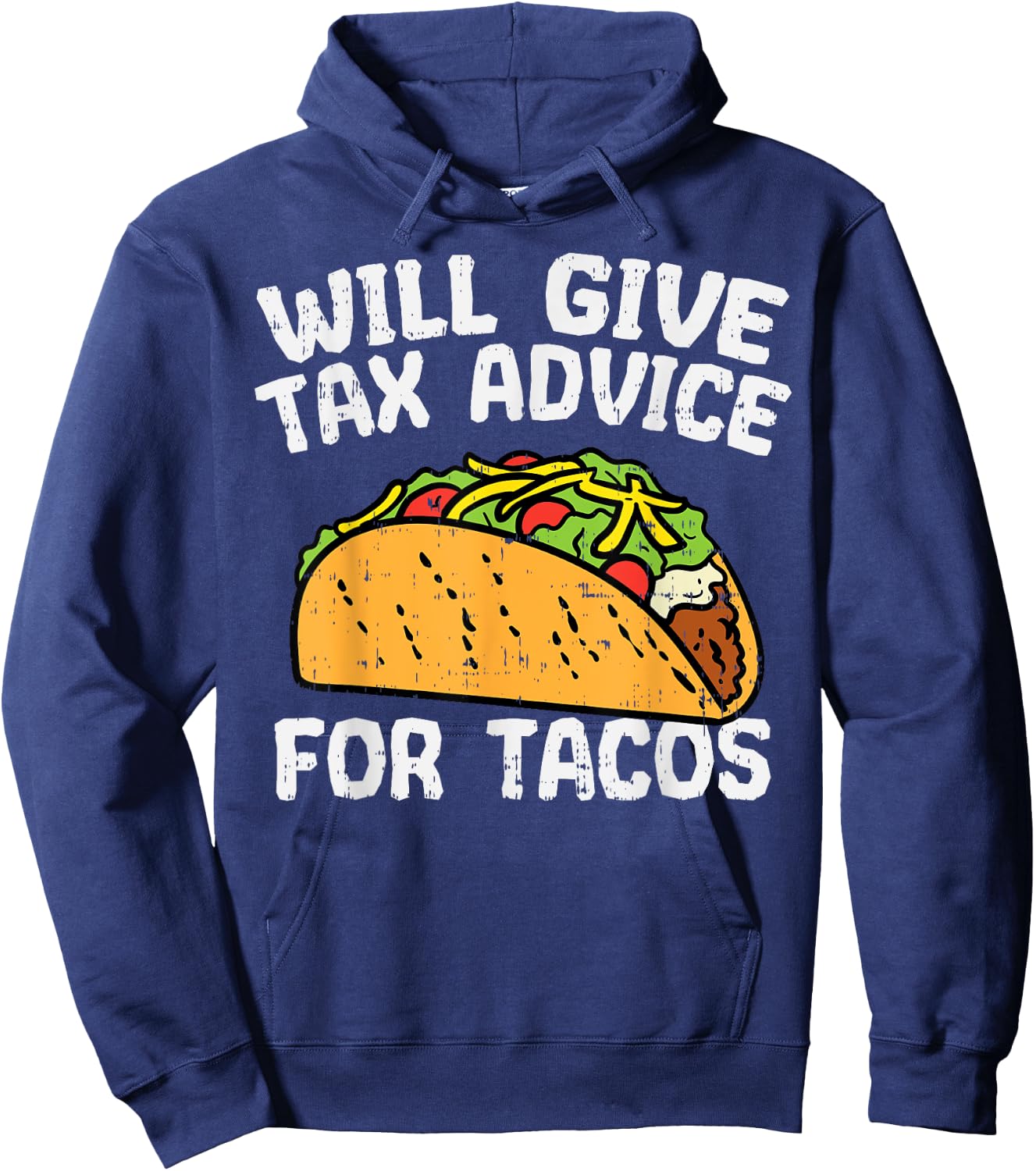 Tax Advice For Tacos Funny Mexican Cinco De Mayo Accountant Hoodie - Hoodie | Navy