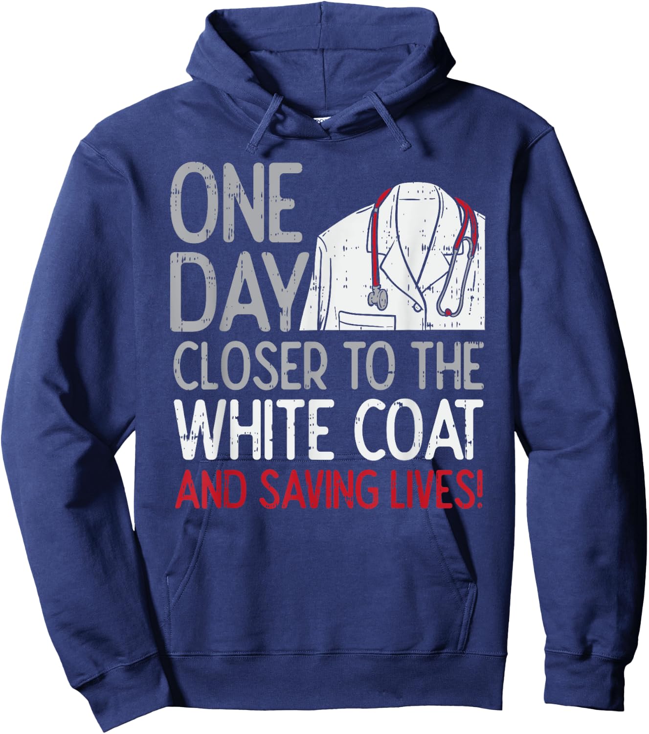 Future Doctor Lifesaver - Funny Pre Med - Med Student Gift Hoodie - Hoodie | Navy