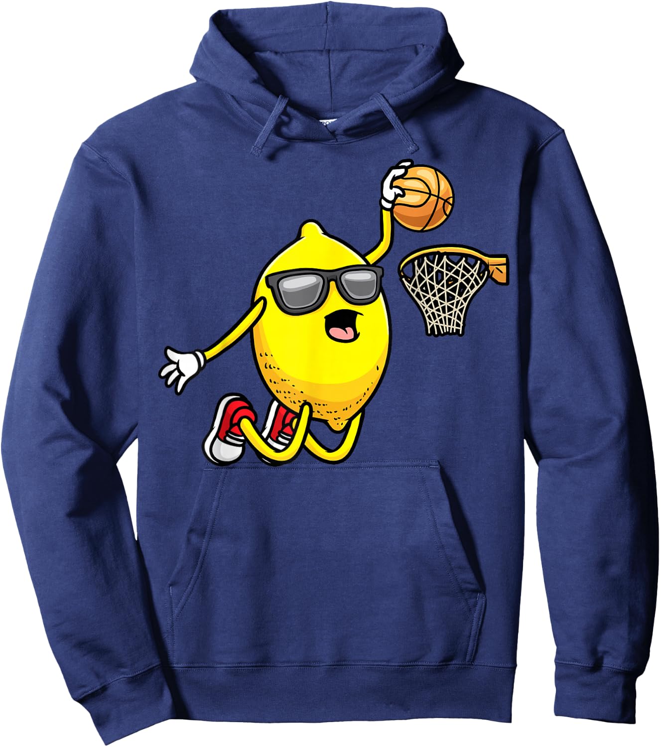 Basketball Player Lemon Playing Basketball Lemonade Hoodie - Hoodie | Navy