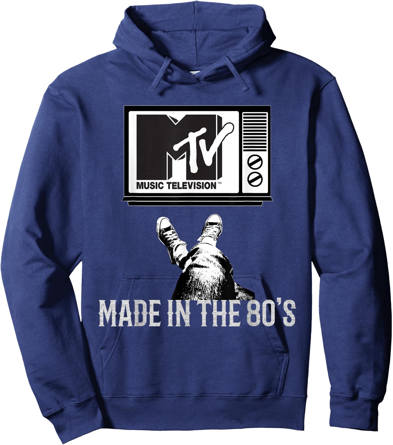 MTV Made in The 80's Vintage Shirt for MTV Fans Men Women Hoodie - Hoodie | Navy