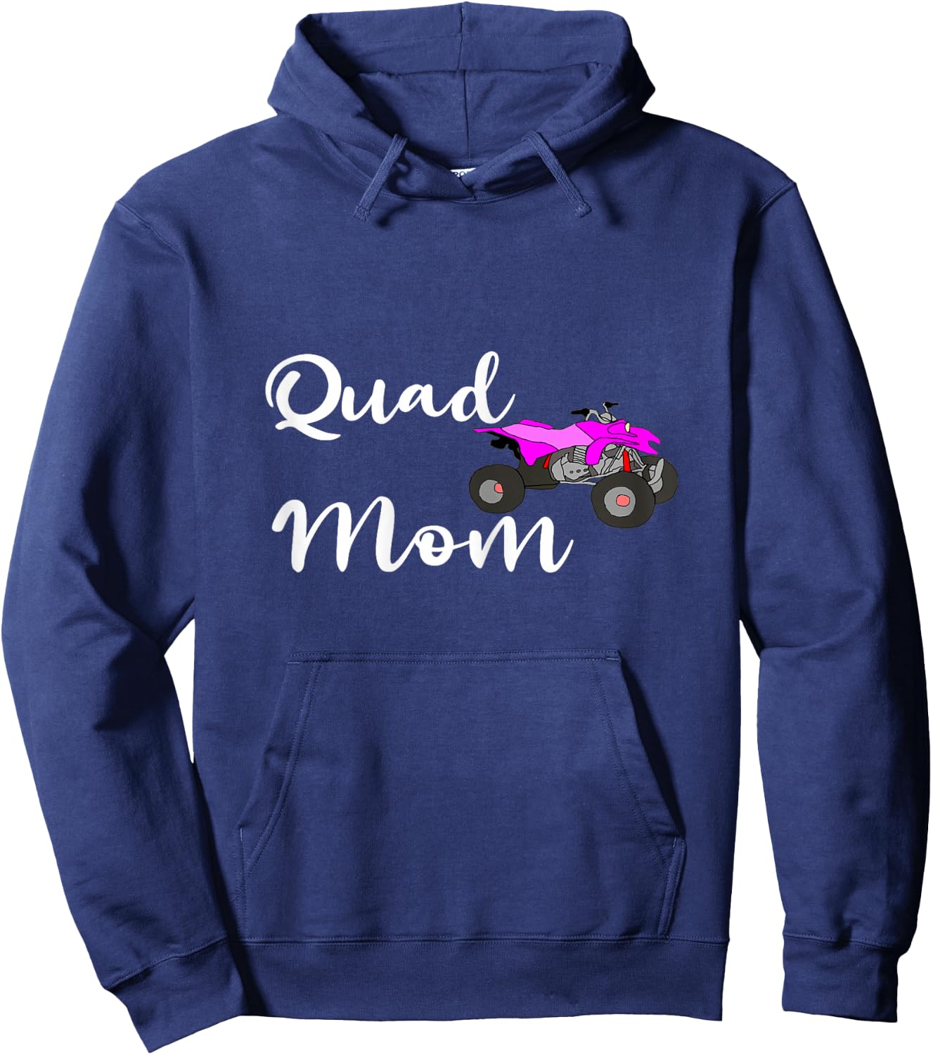 Quad Mom ATV Offroad Biker Mama Four Wheeler Bike Mother Hoodie - Hoodie | Navy