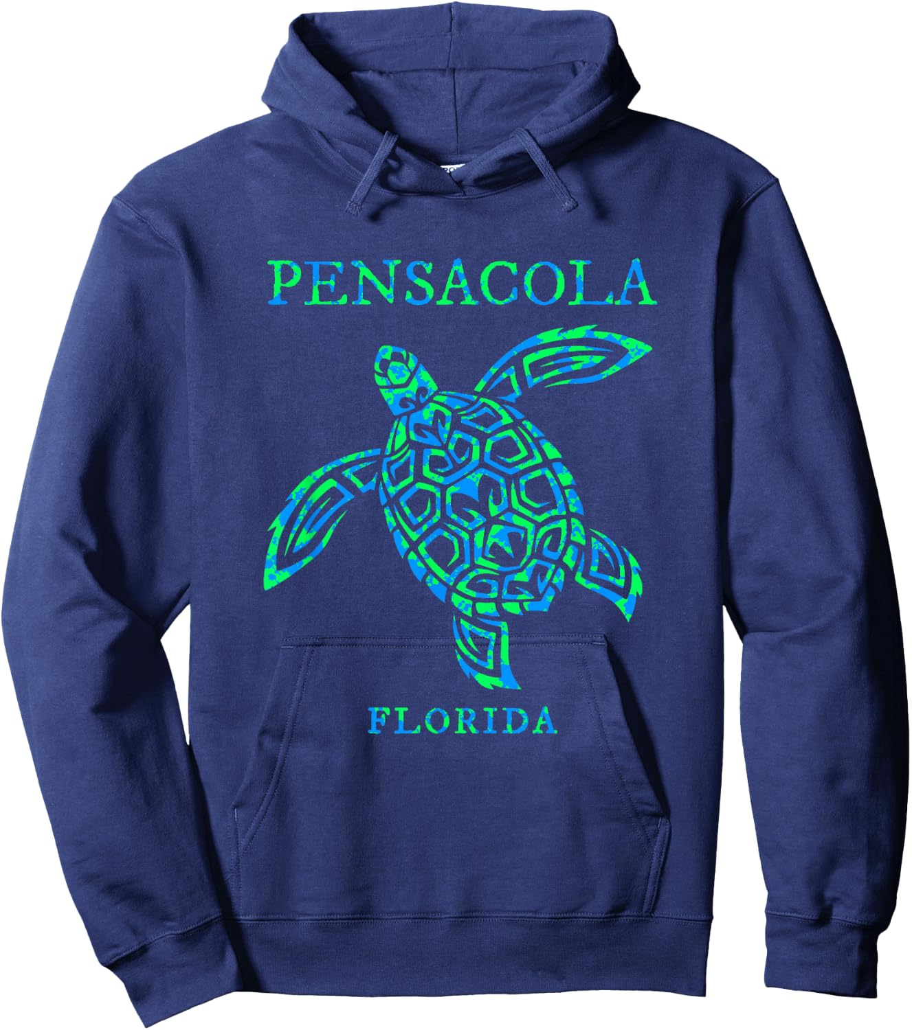 Pensacola Florida Sea Turtle Vacation Souvenir Boys Girls Hoodie - Hoodie | Navy