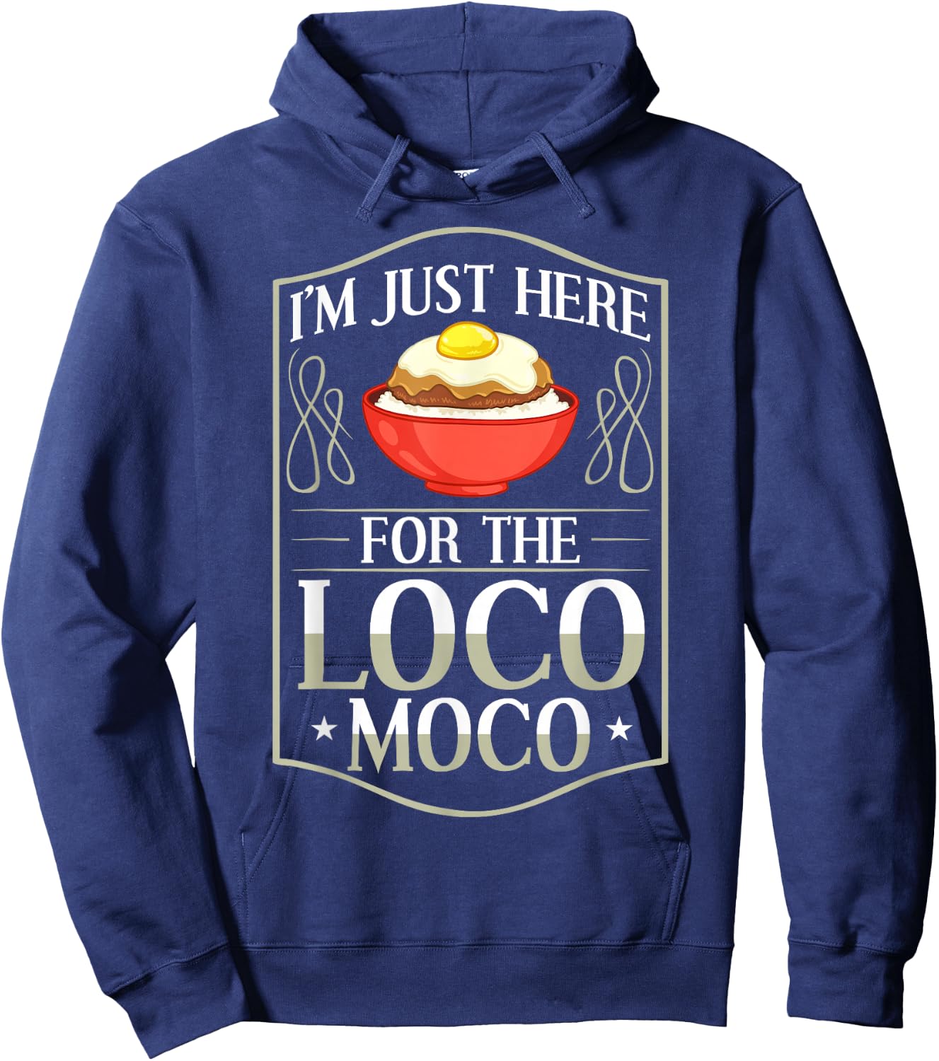 Loco Moco Sauce Recipe Hawaiian Food Hoodie - Hoodie | Navy