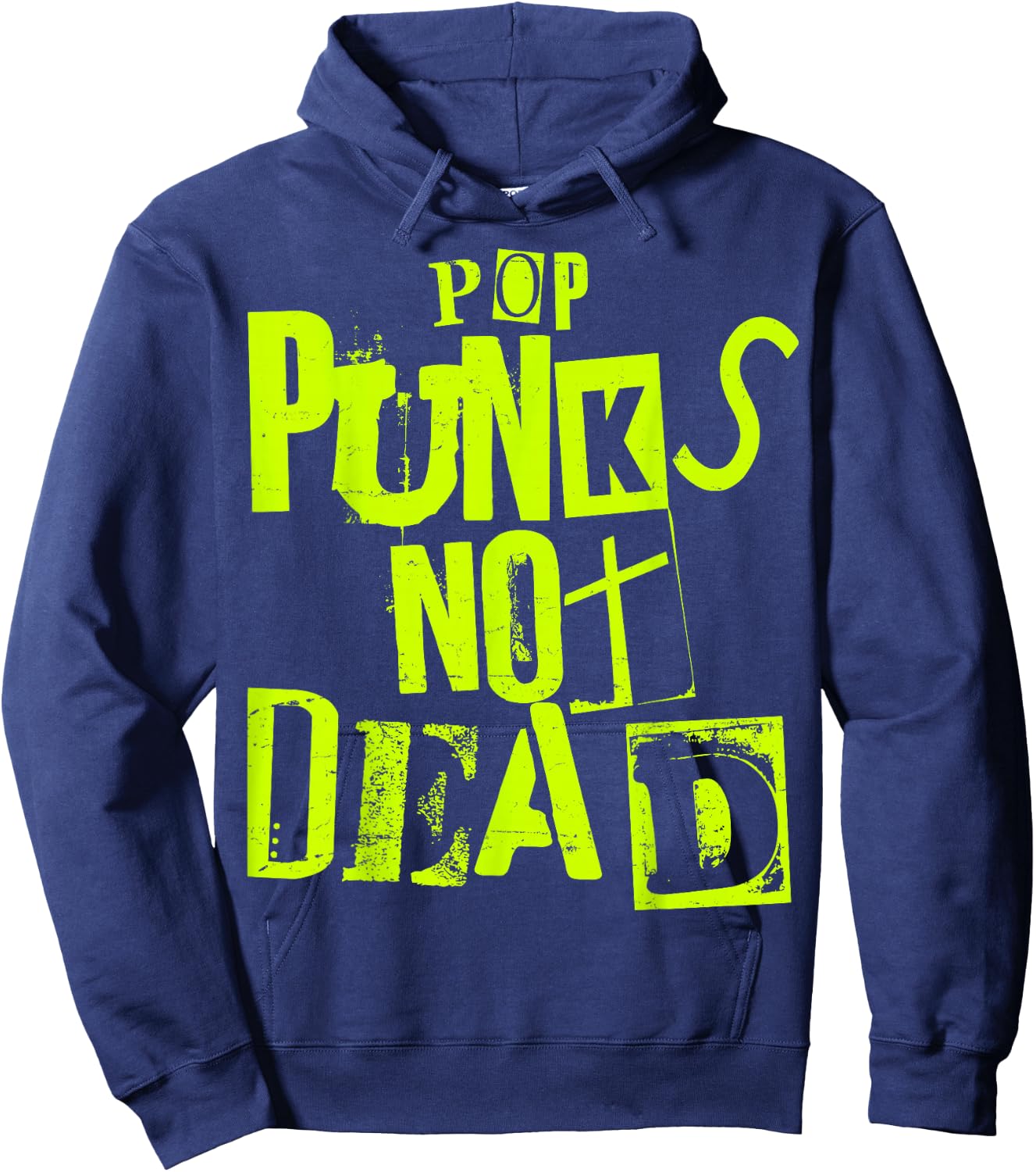 FOKS. /// Punk Rock Music - Punkrock Hard Rock Pop Punks Not Dead Vintage Grunge Pop Punk Is Not Dead -Adults Hoodie - Hoodie | Navy