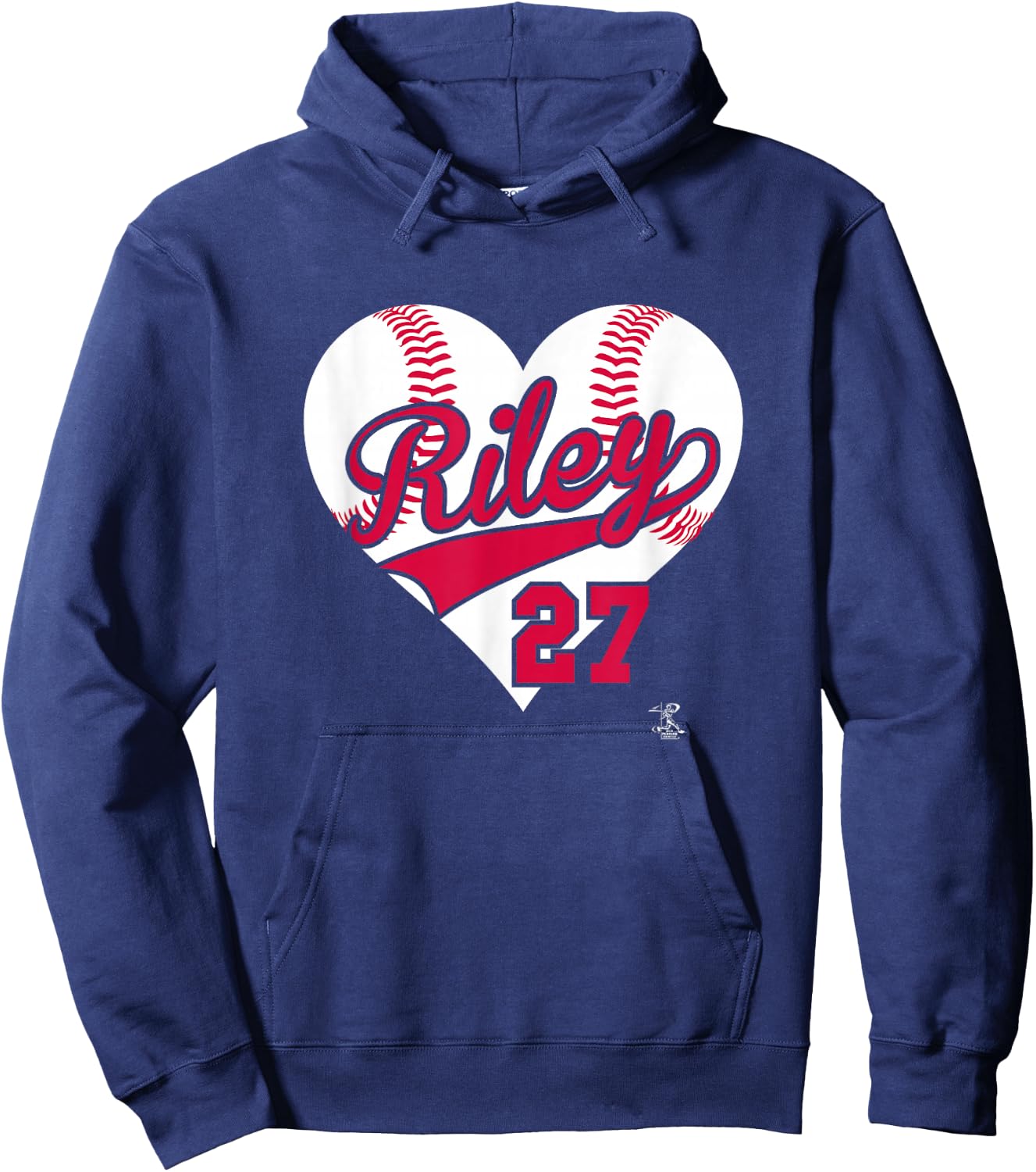 Austin Riley Baseball Heart Gameday Hoodie - Hoodie | Navy